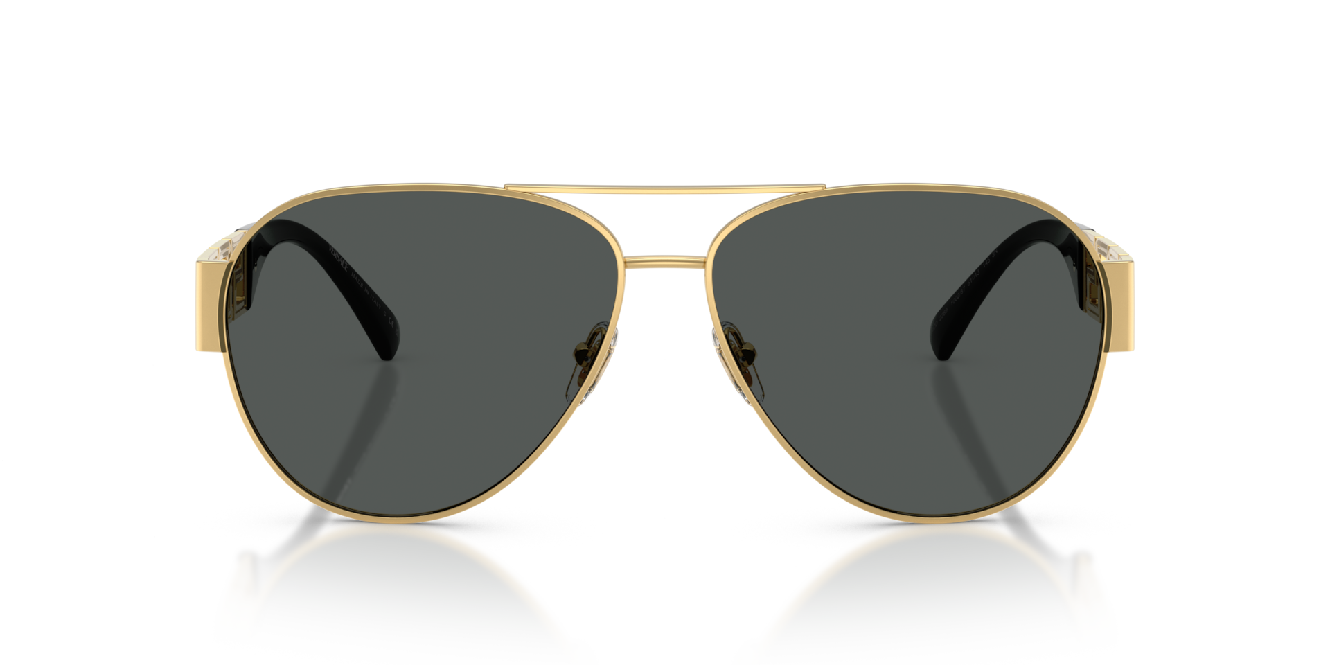 VERSACE Man Sunglasses VE2289  -  Frame color: Gold, Lens color: Dark Grey