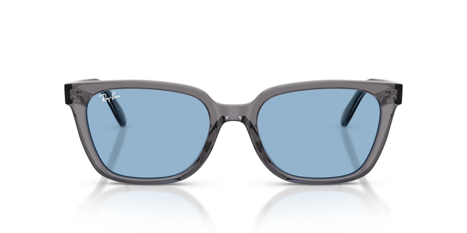 RAY-BAN Unisex Sunglasses RB2243D  -  Frame color: Transparent Grey, Lens color: Light Blue
