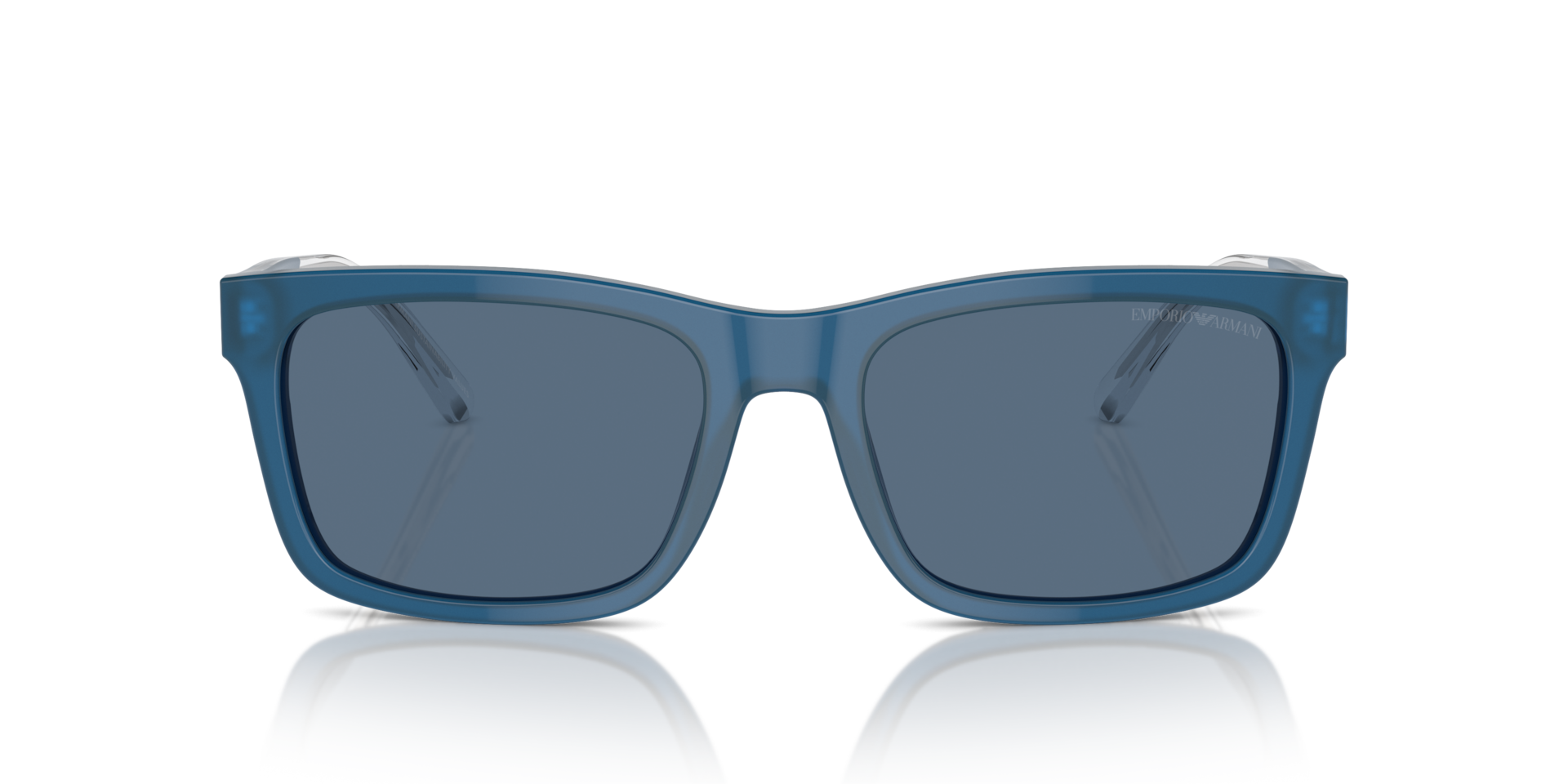 EMPORIO ARMANI Man Sunglasses EA4224  -  Frame color: Shiny Opaline Blue, Lens color: Dark Blue