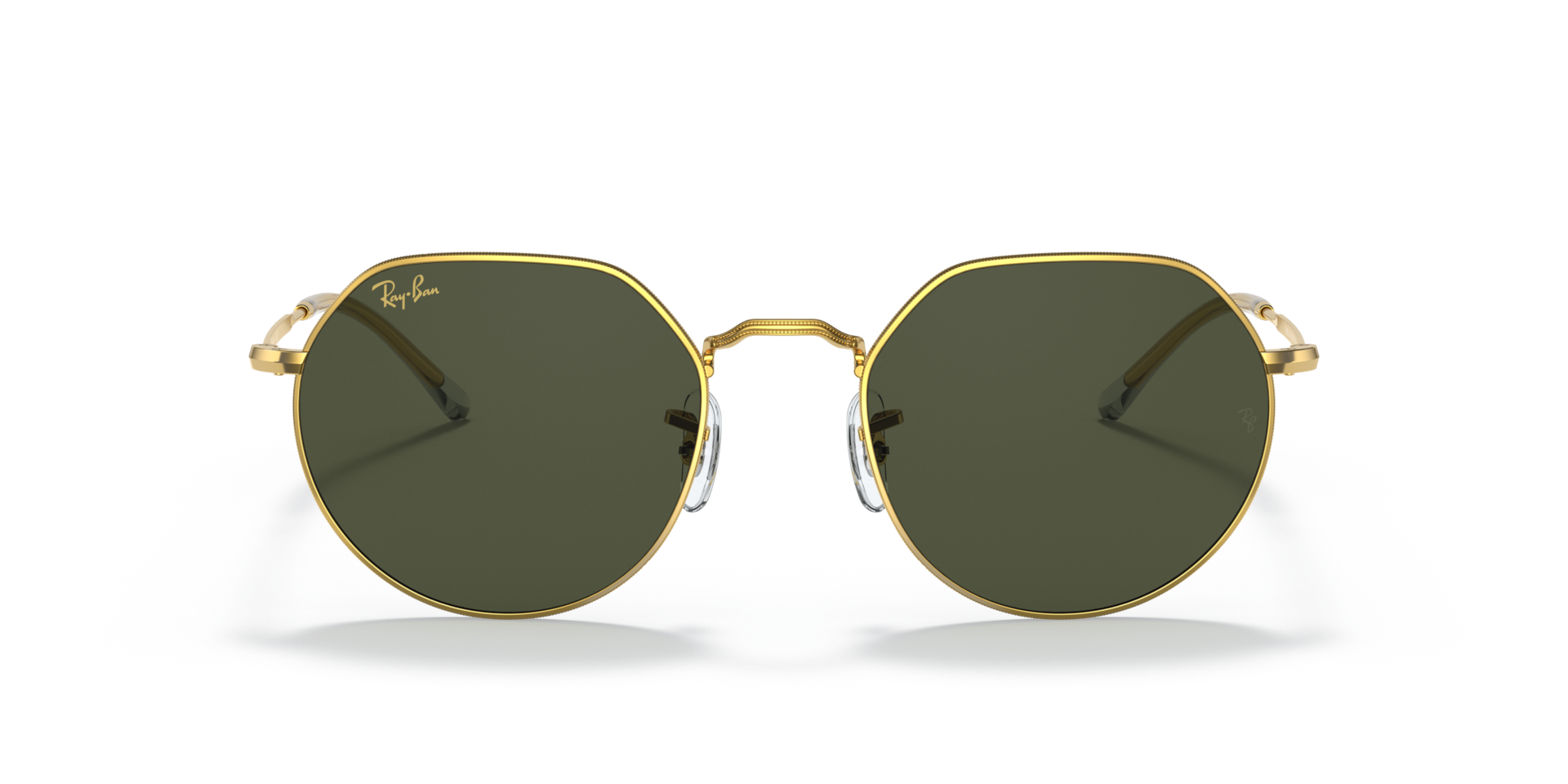 RAY-BAN Unisex Sunglasses Jack - Frame color: Gold, Lens color: Green
