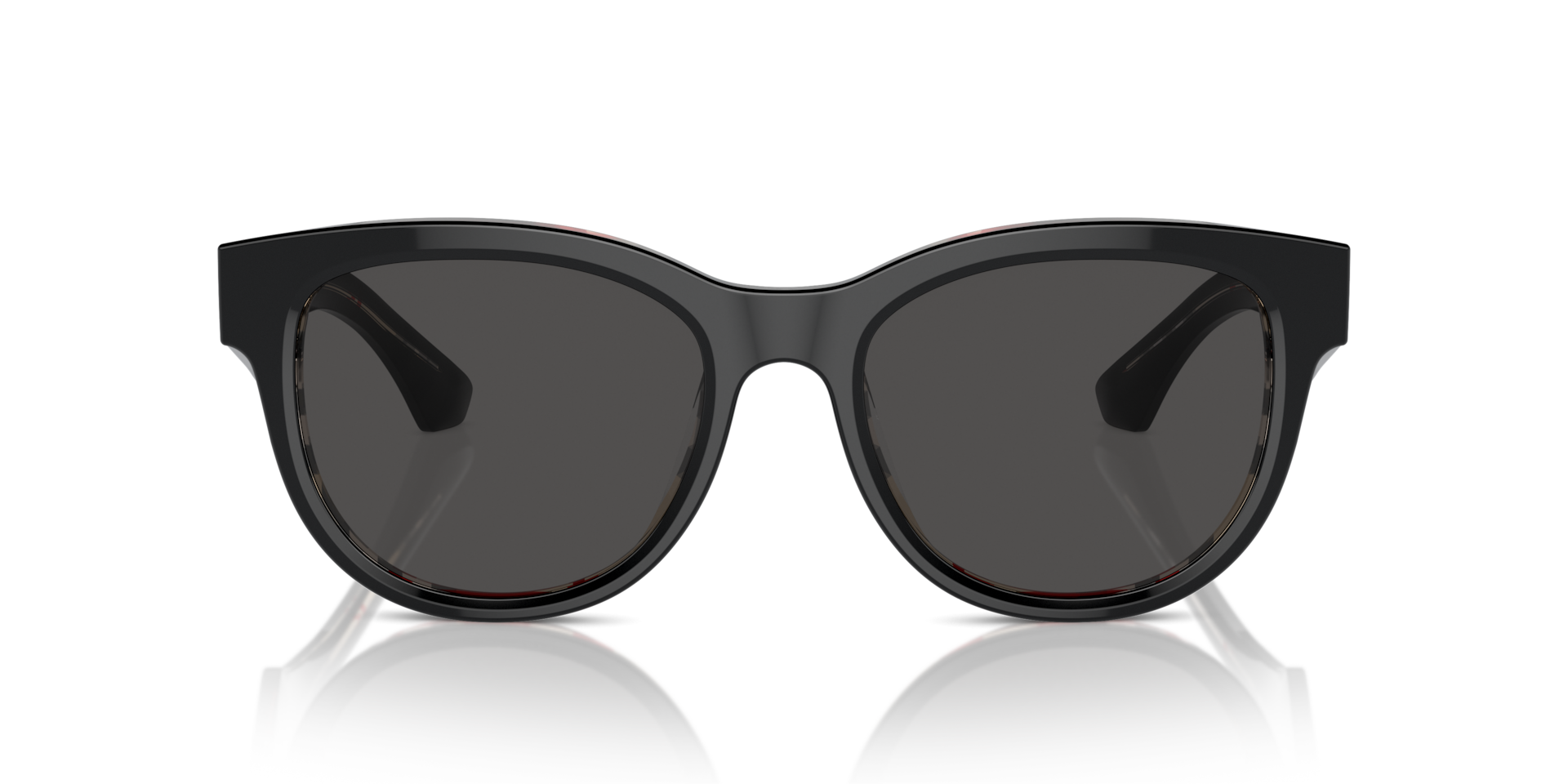 BURBERRY Woman Sunglasses BE4432U - Frame color: Top Black On Vintage Check, Lens color: Dark Grey