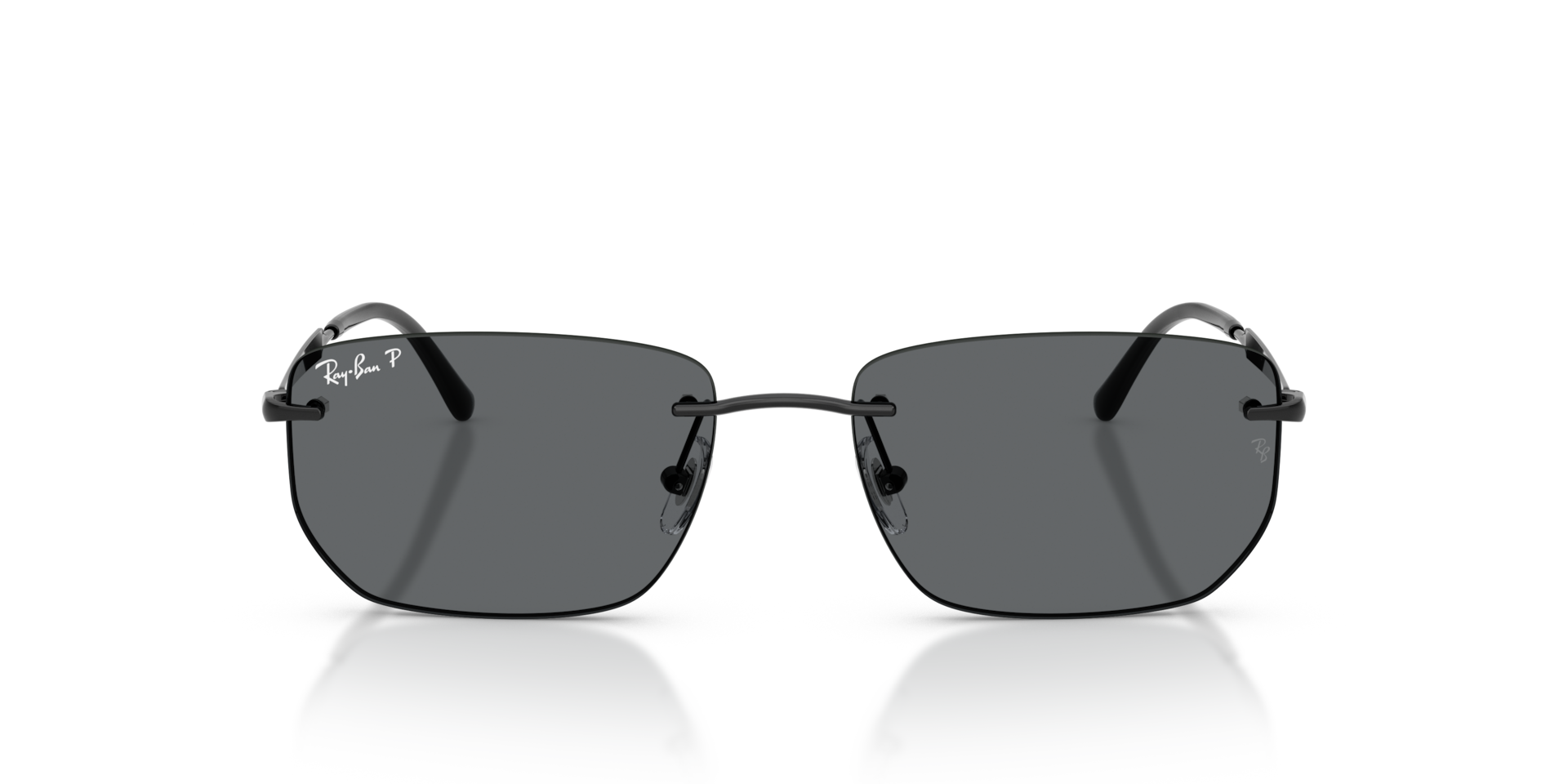 RAY-BAN Unisex Sunglasses RB3768 - Frame color: Black, Lens color: Dark Grey Polarized