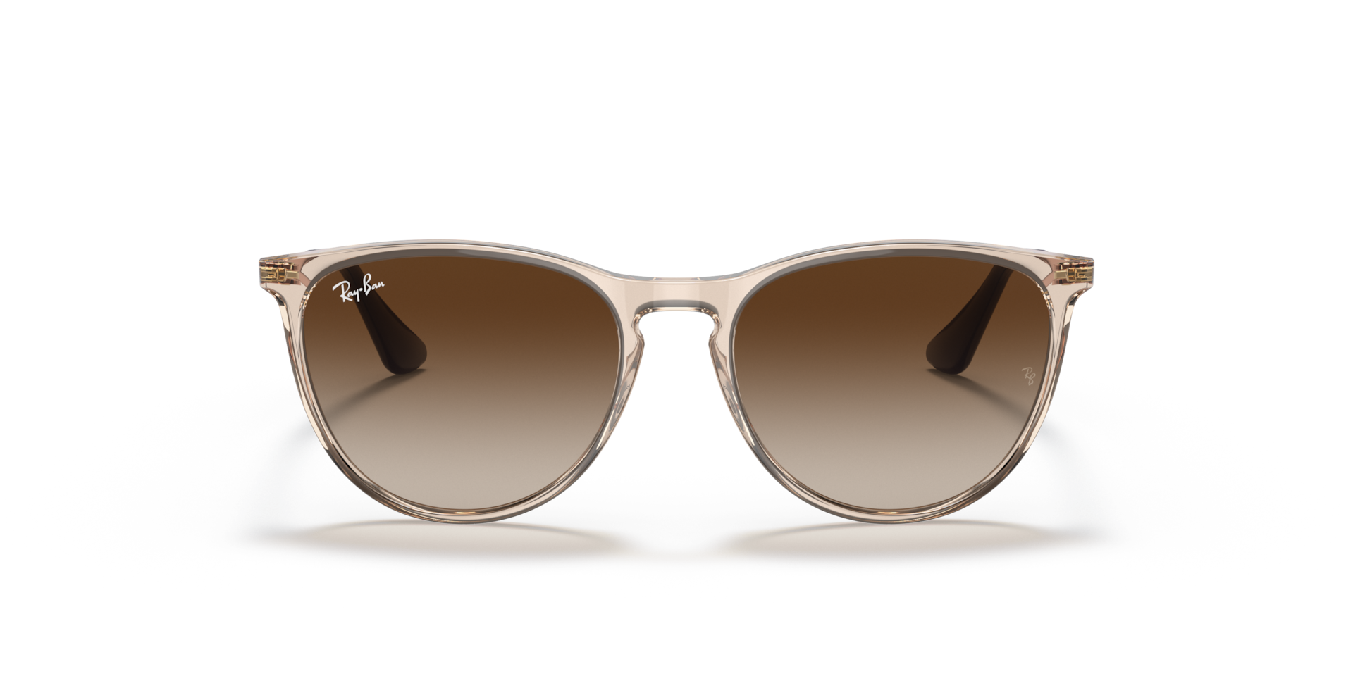 Ray-Ban Erika Kids Sunglasses Rose Gold Frame Brown Lenses 50-15