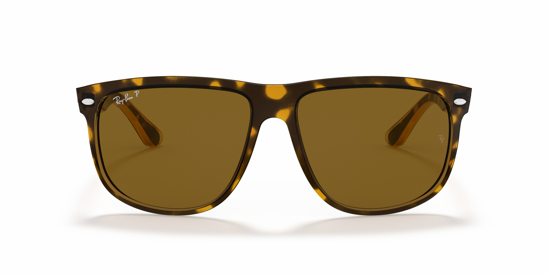 RAY-BAN Man Sunglasses Boyfriend - Frame color: Light Havana, Lens color: Brown Polarized