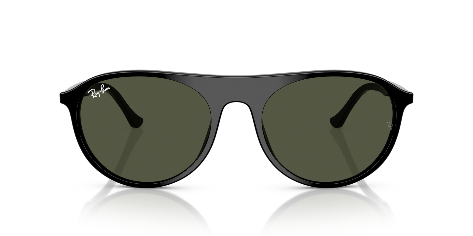 Ray-Ban Rb2215 Sunglasses Black Frame Green Lenses 56-20