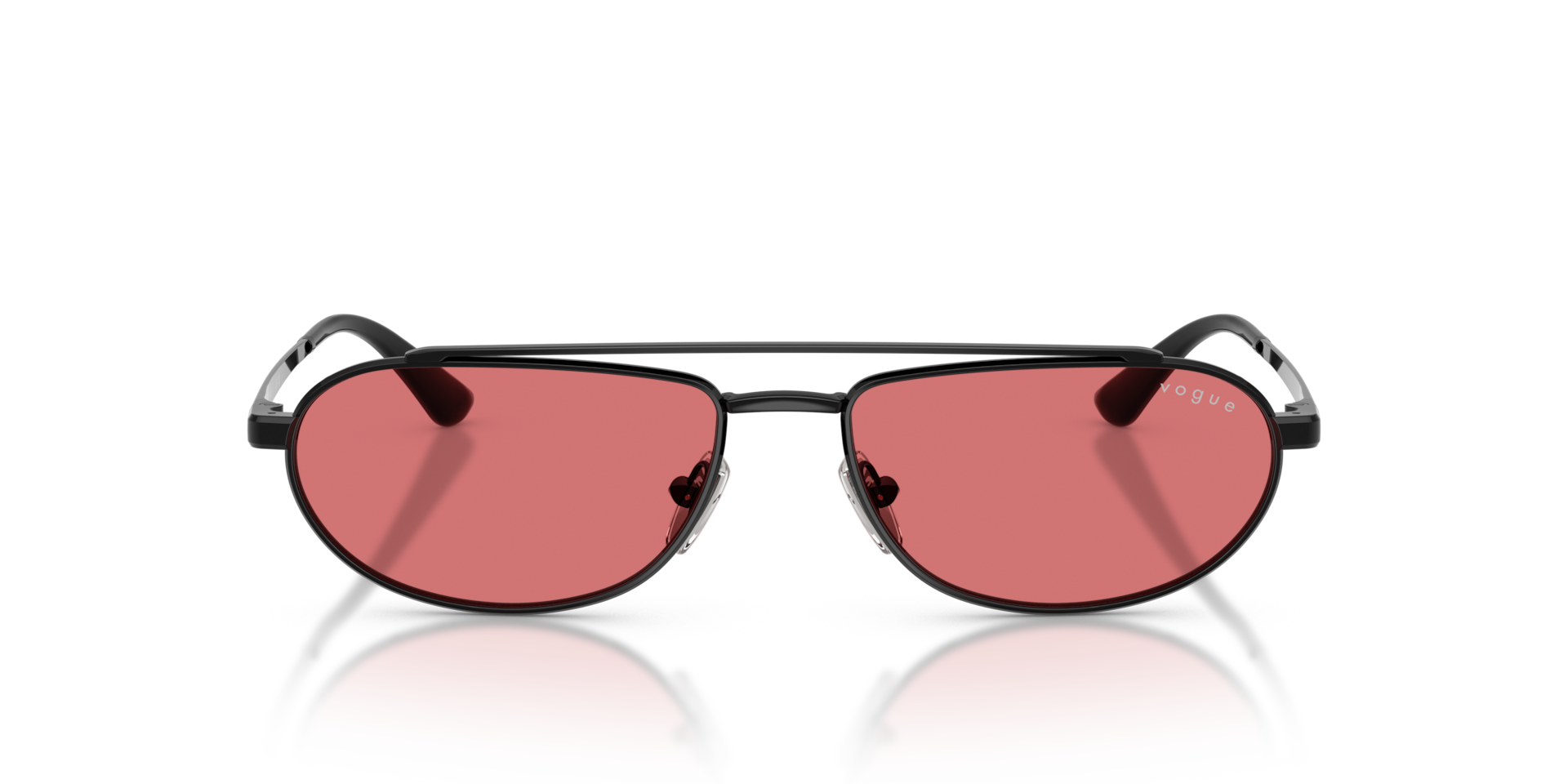 VOGUE EYEWEAR Woman Sunglasses VO4371S  -  Frame color: Black, Lens color: Red Hiper