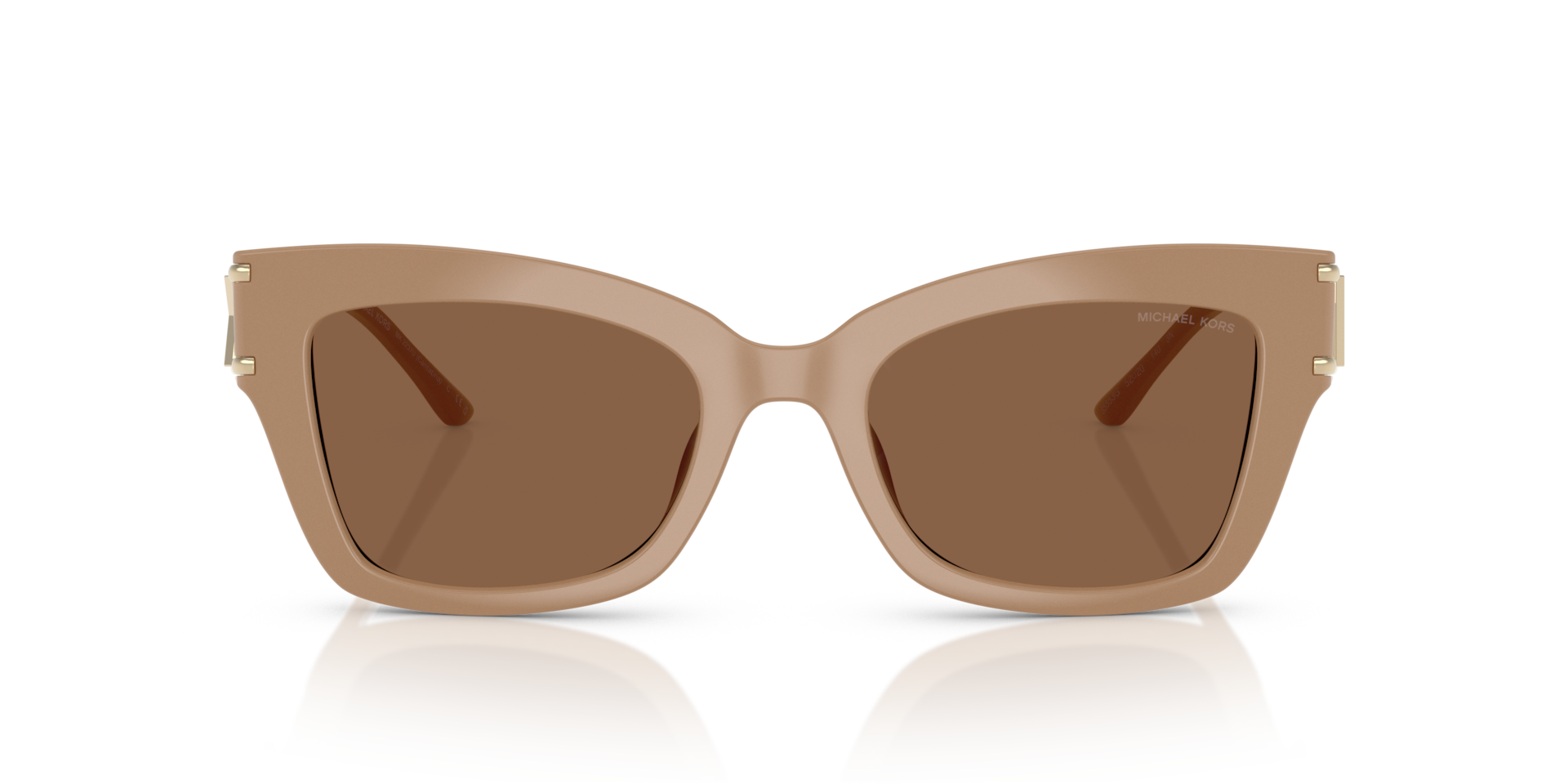 MICHAEL KORS Woman Sunglasses Cantabria  -  Frame color: Camel, Lens color: Brown Solid