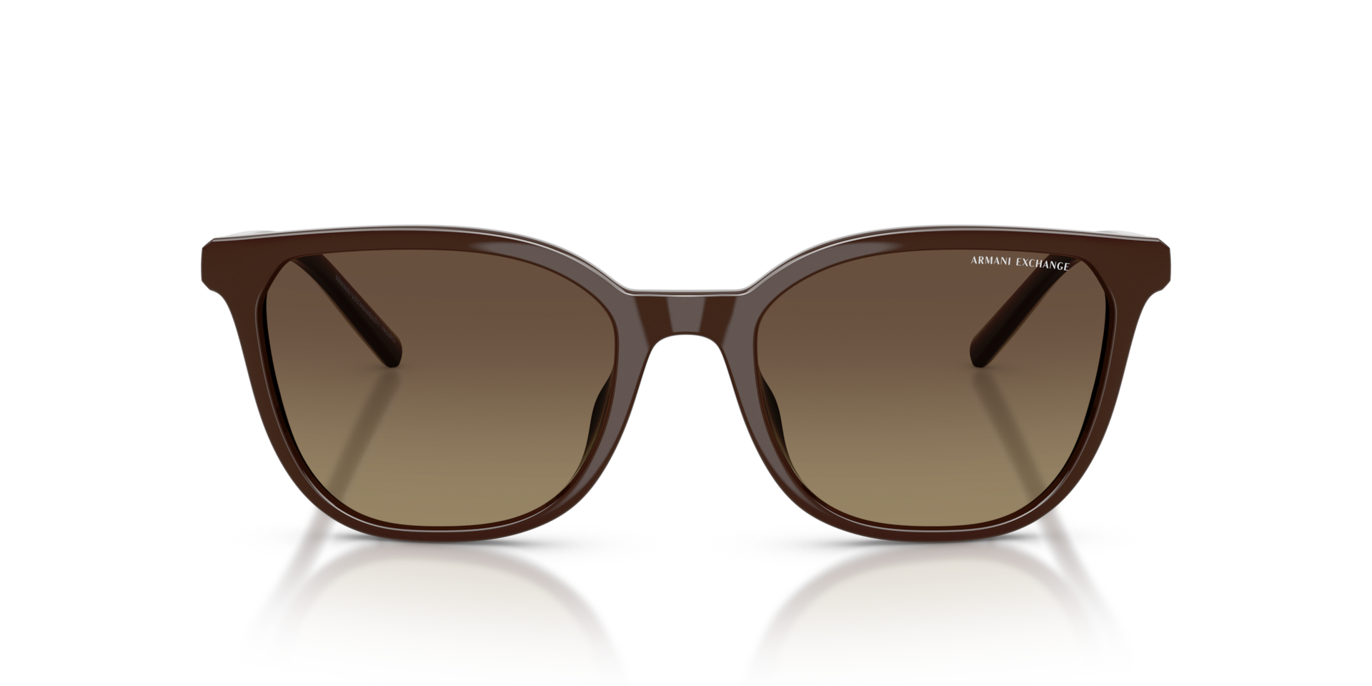 ARMANI EXCHANGE Woman Sunglasses AX4168SU - Frame color: Shiny Dark Brown, Lens color: Solid Color