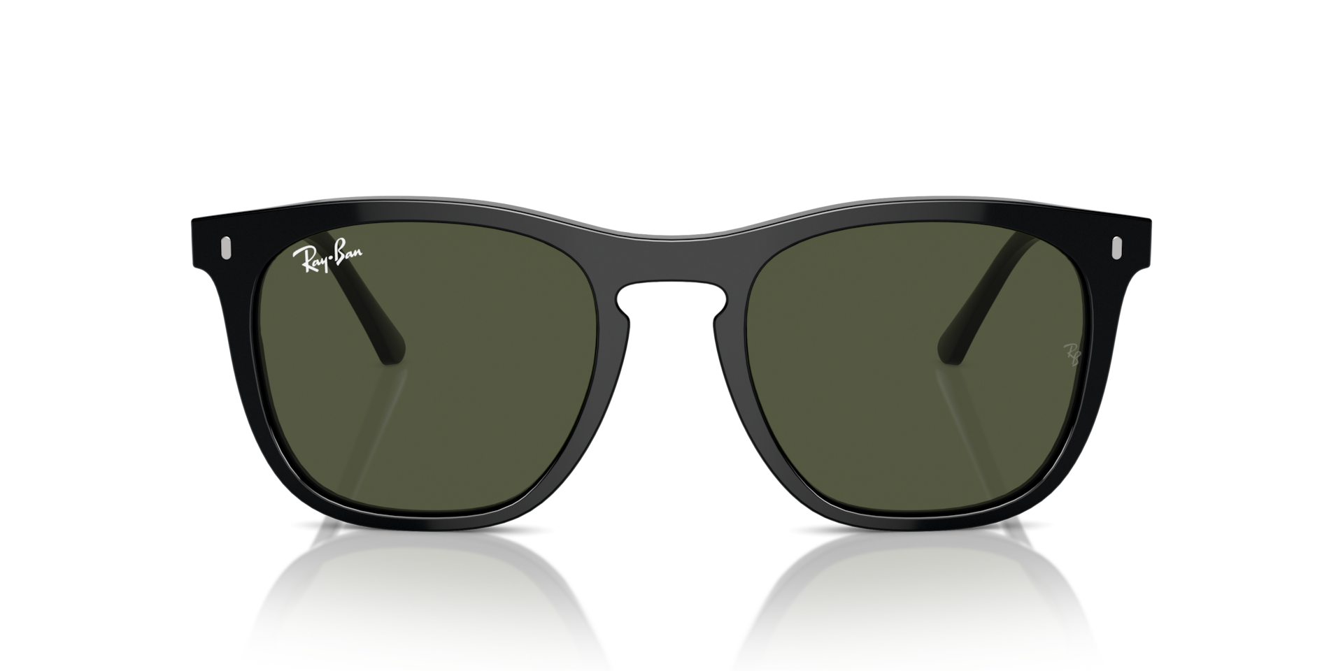 Ray-Ban Rb2210 Sunglasses Black Frame Green Lenses 53-21