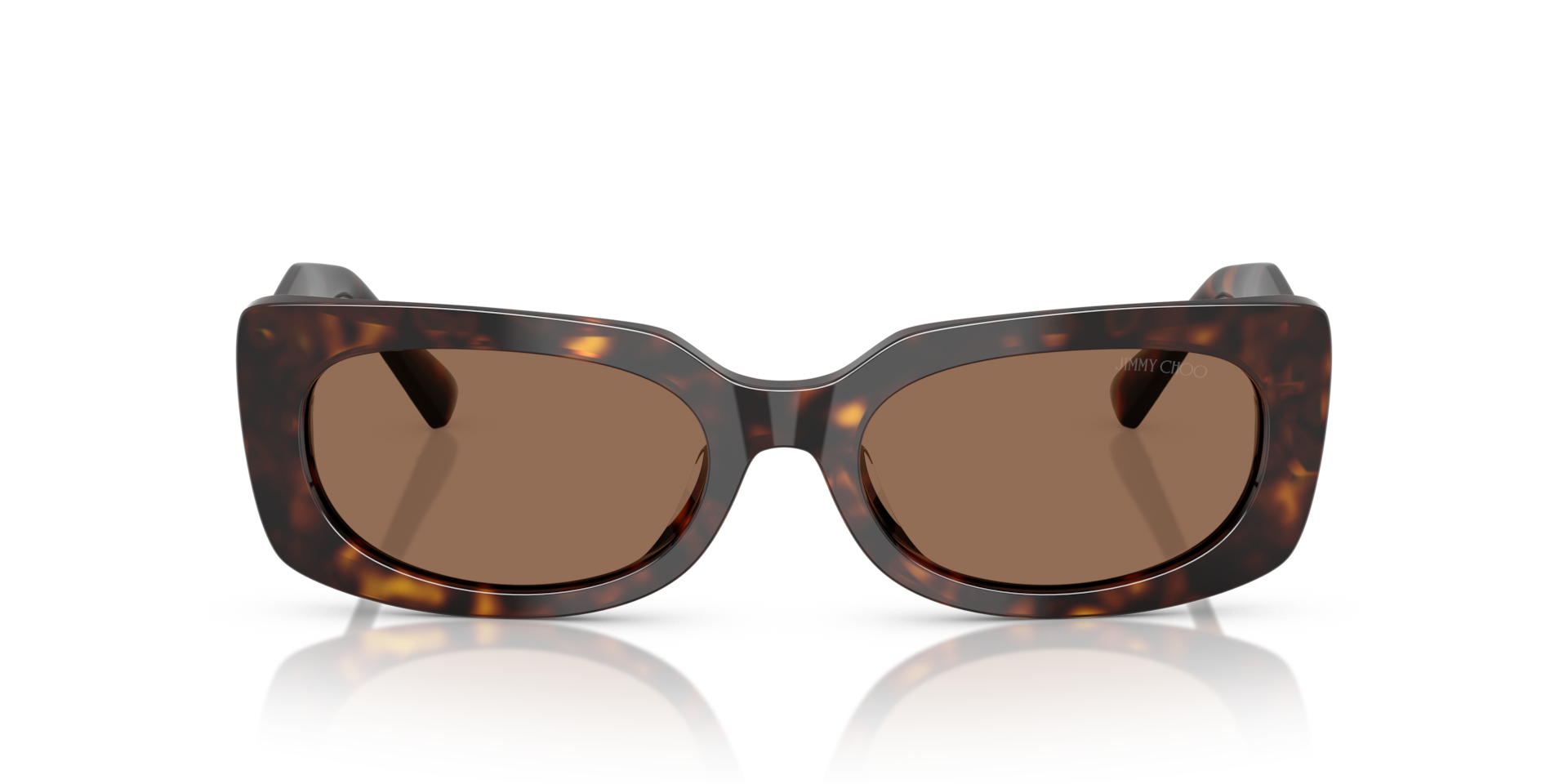 JIMMY CHOO Woman Sunglasses JC5029U  -  Frame color: Havana, Lens color: Dark Brown