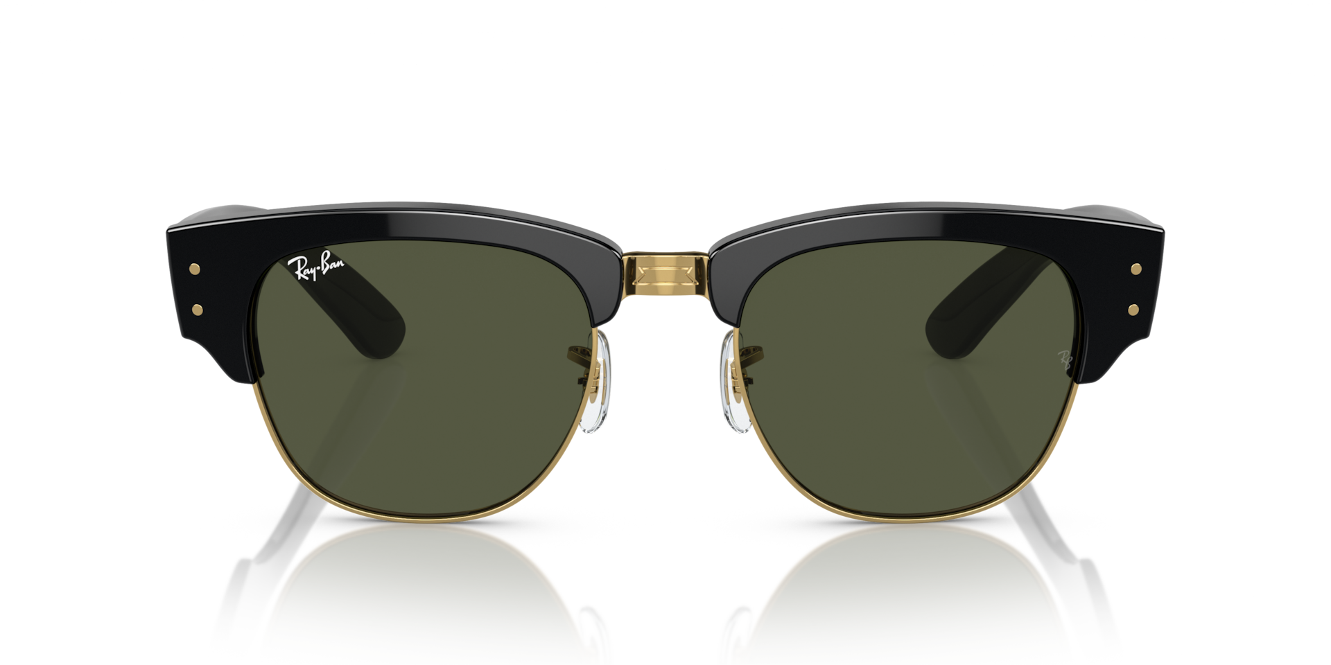 Ray-Ban RB0316S MEGA CLUBMASTER Black On Gold, Size: XL