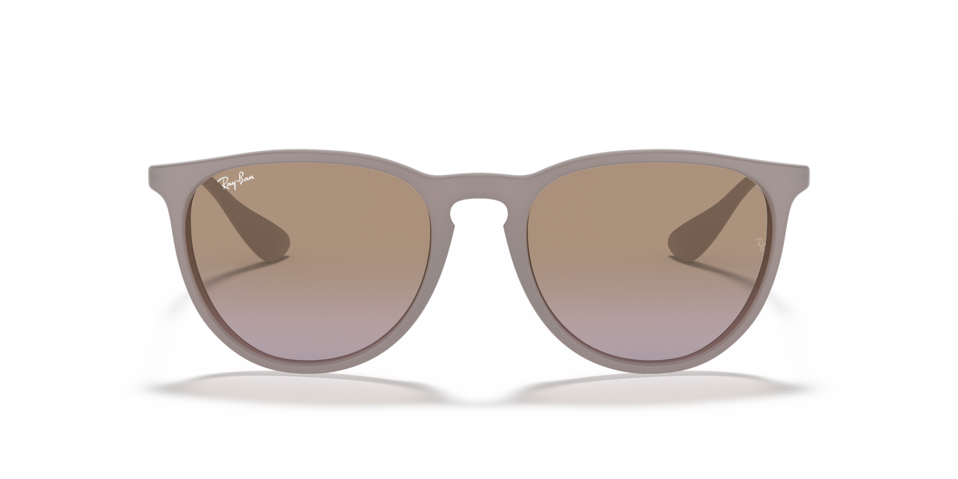 Ray-Ban Erika Classic Sunglasses Dark Sand Frame Brown Lenses 54-18