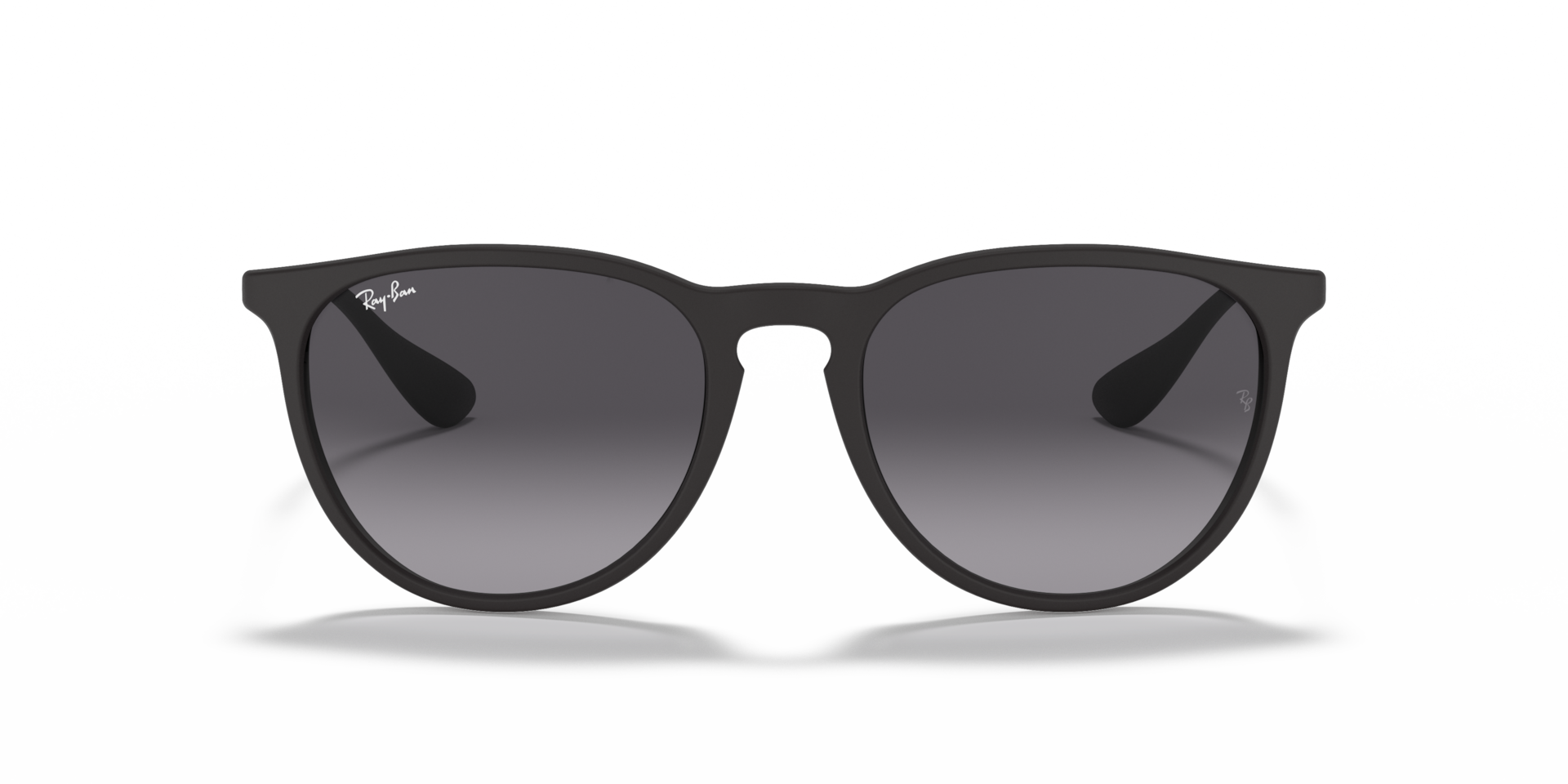 RAY-BAN Woman Sunglasses Erika Classic  -  Frame color: Rubber Black, Lens color: Grey Gradient