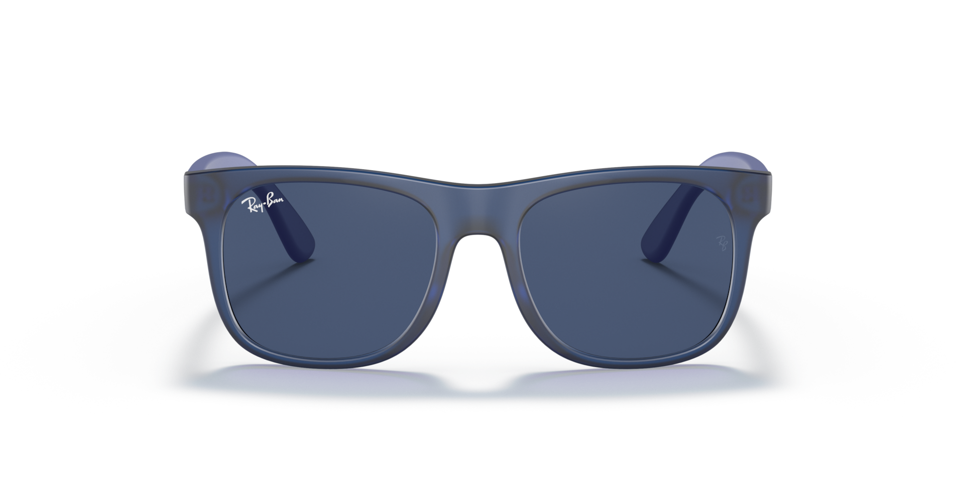 RAY-BAN Unisex Sunglasses Justin Kids  -  Frame color: Transparent Blue, Lens color: Dark Blue