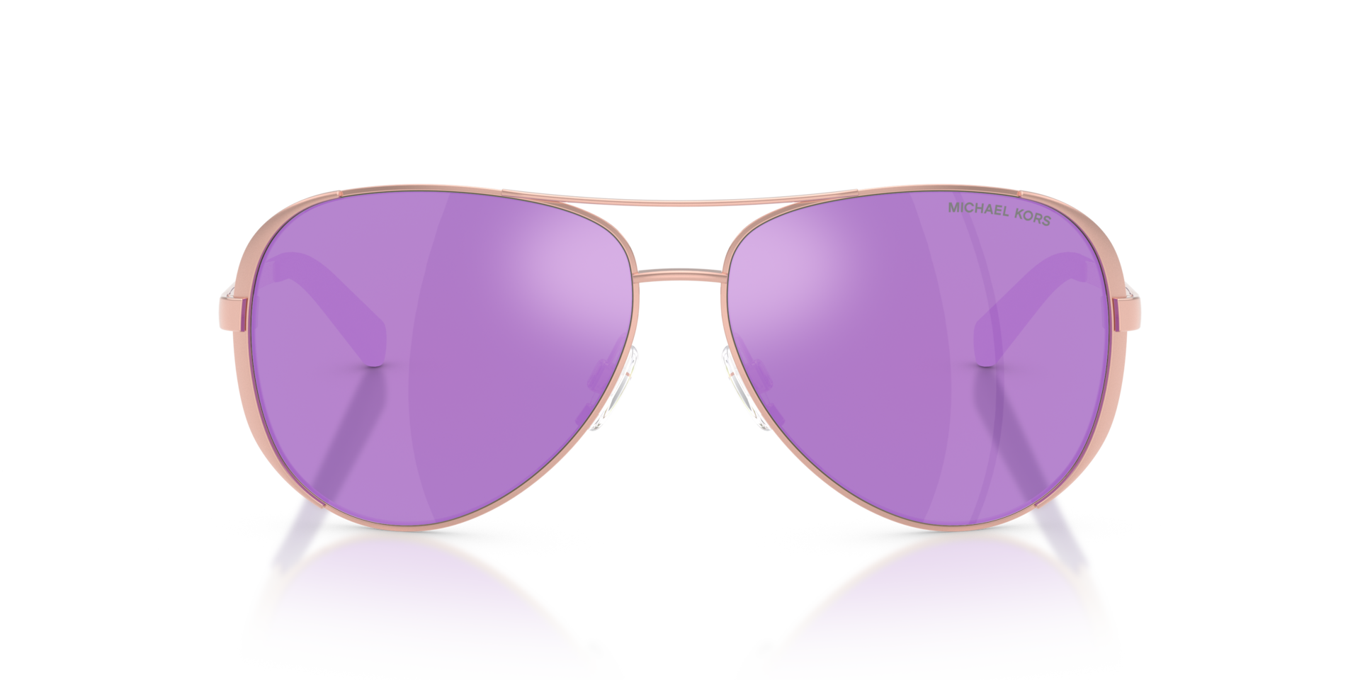 MICHAEL KORS Woman Sunglasses Chelsea - Frame color: Rose Gold, Lens color: Purple Mirror