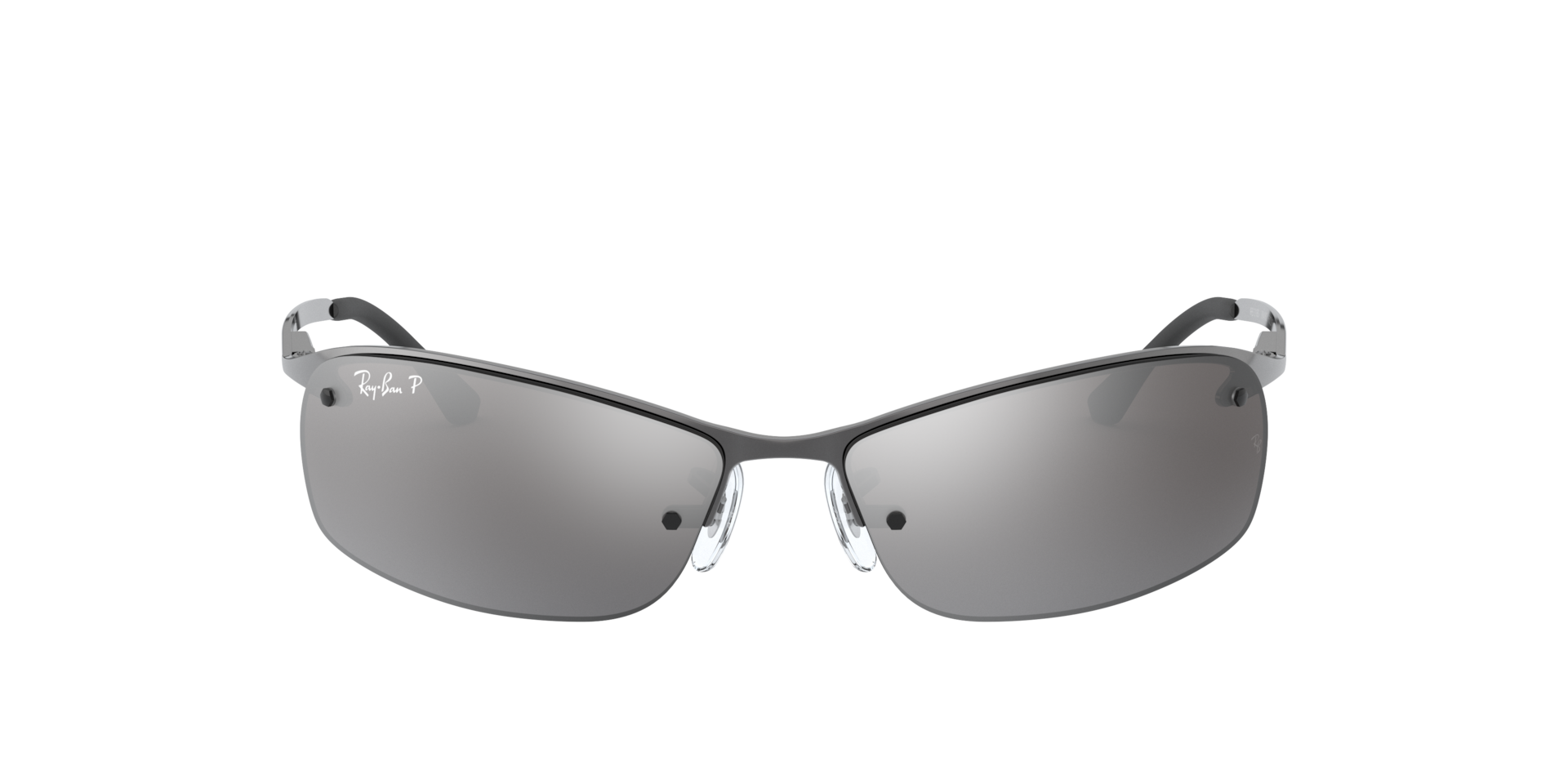 RAY-BAN Man Sunglasses RB3183 - Frame color: Gunmetal, Lens color: Silver Polarized