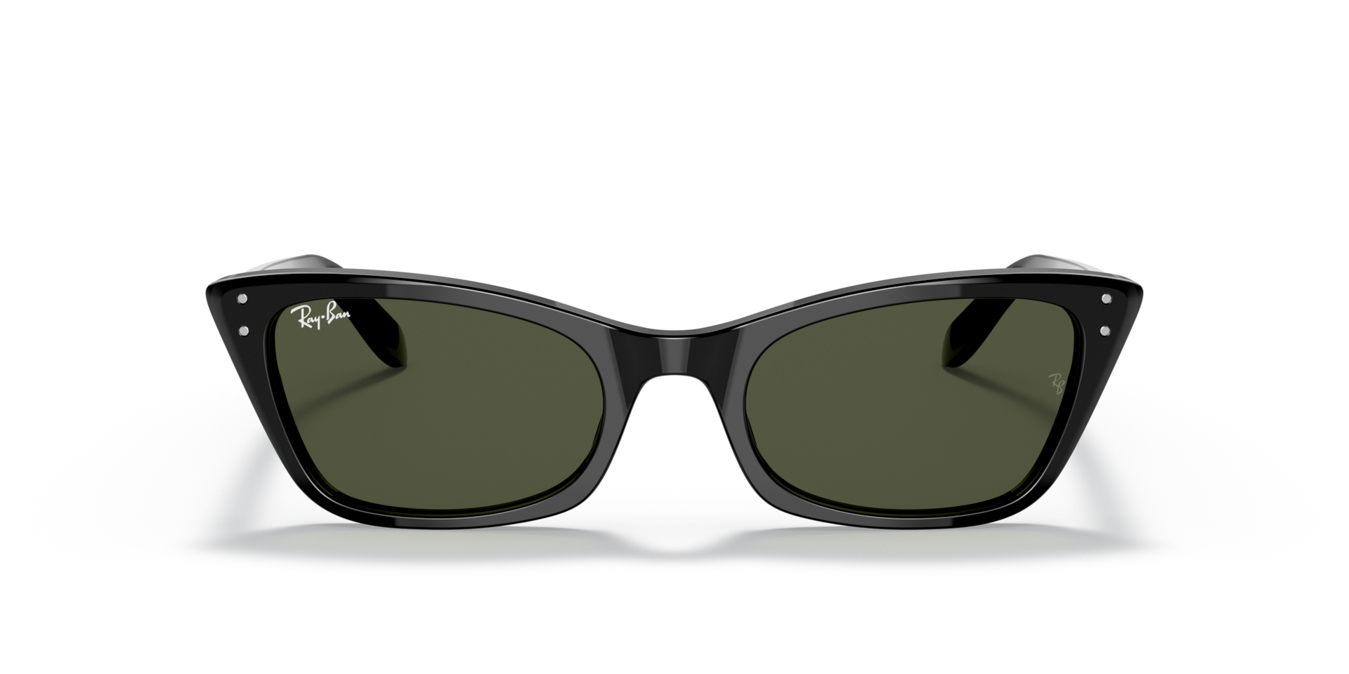 RAY-BAN Woman Sunglasses Lady Burbank - Frame color: Black, Lens color: Green