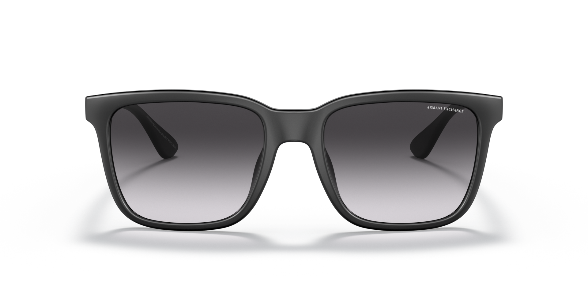 ARMANI EXCHANGE Man Sunglasses AX4112SU - Frame color: Matte Black, Lens color: Grey Gradient Blue