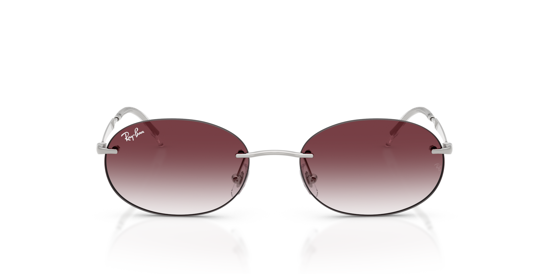 RAY-BAN Unisex Sunglasses RB3767  -  Frame color: Silver, Lens color: Clear Gradient Dark Violet