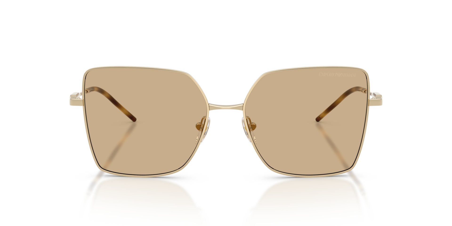 EMPORIO ARMANI Woman Sunglasses EA2179 - Frame color: Shiny Pale Gold, Lens color: Dark Brown