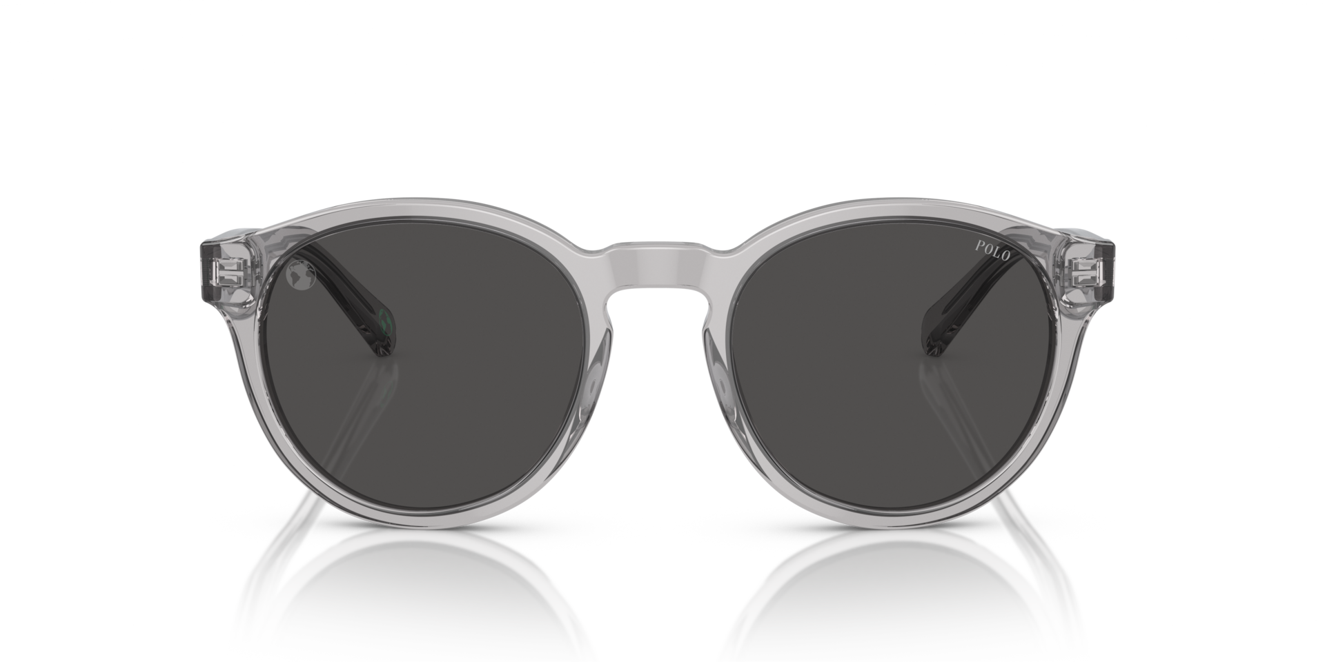 POLO RALPH LAUREN Man Sunglasses PH4192 - Frame color: Shiny Transparent Grey, Lens color: Dark Grey