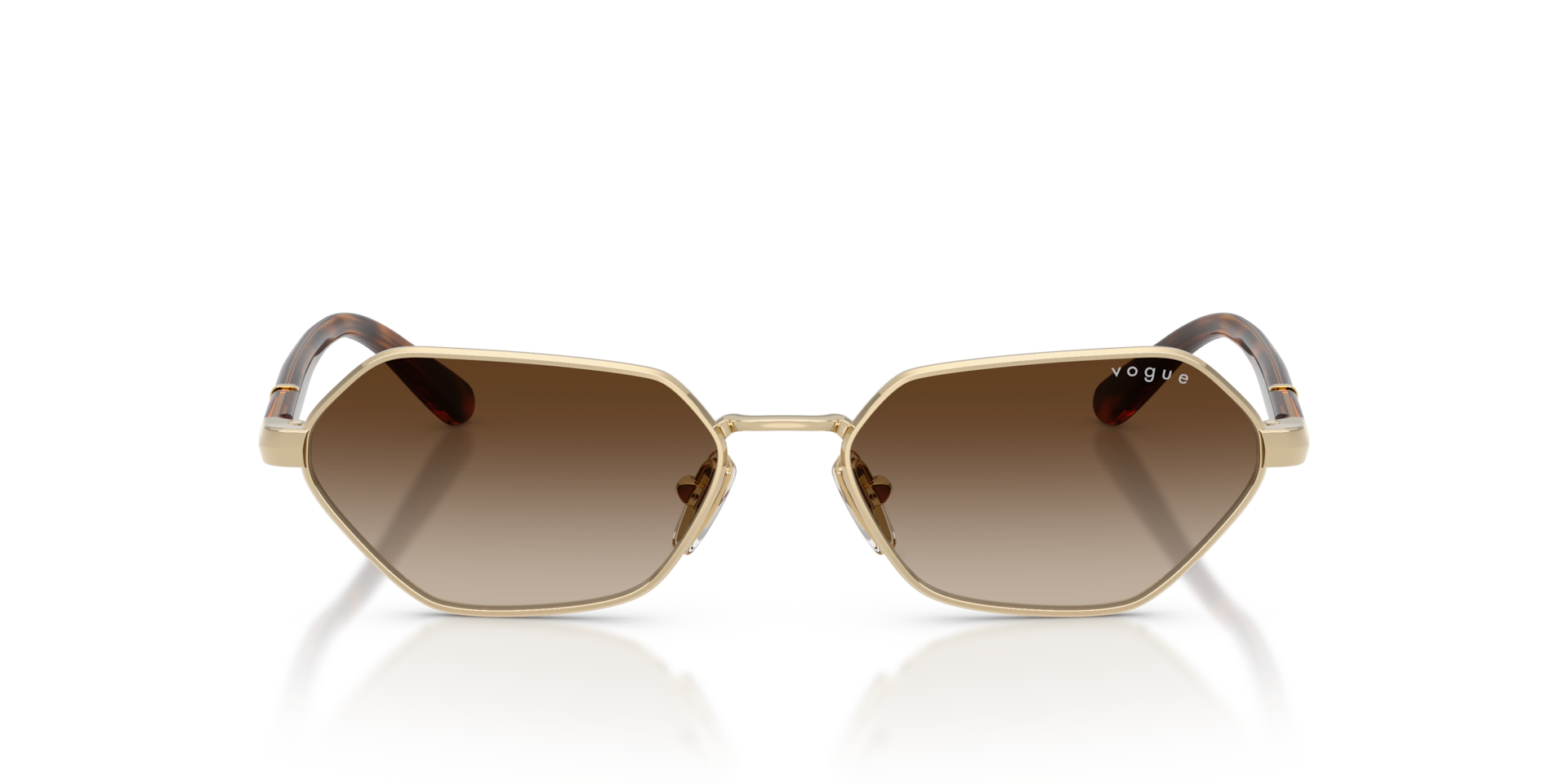 VOGUE EYEWEAR Woman Sunglasses VO4349S  -  Frame color: Pale Gold, Lens color: Brown Gradient