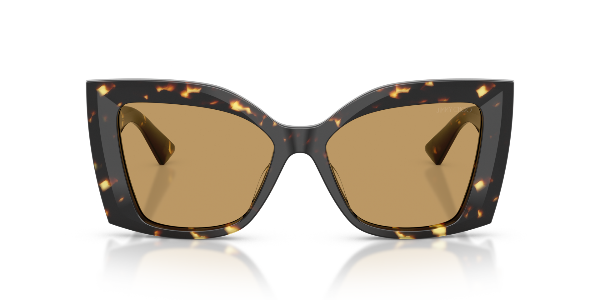 JIMMY CHOO Woman Sunglasses JC5074U  -  Frame color: Tortoise Black Yellow, Lens color: Brown
