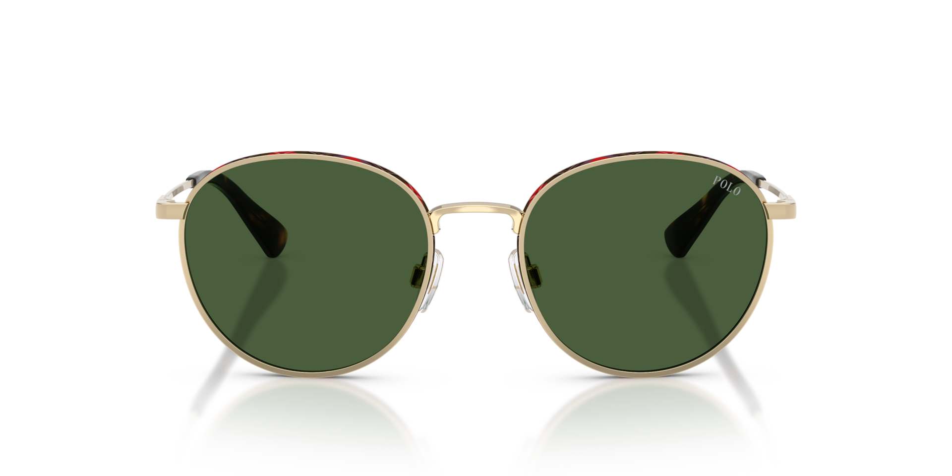 POLO RALPH LAUREN Man Sunglasses PH3163  -  Frame color: Shiny Pale Gold, Lens color: Bottle Green