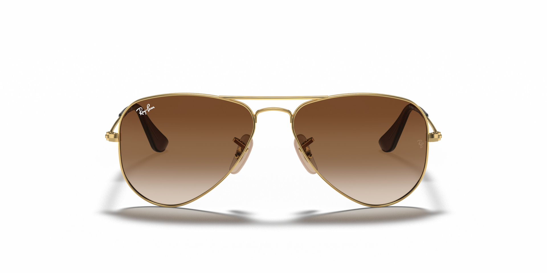 RAY-BAN Unisex Sunglasses RB9506S Aviator Kids  -  Frame color: Arista Gold, Lens color: Brown