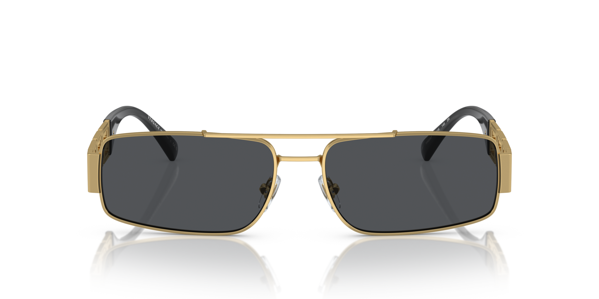 VERSACE Man Sunglasses VE2257 - Frame color: Gold, Lens color: Dark Grey