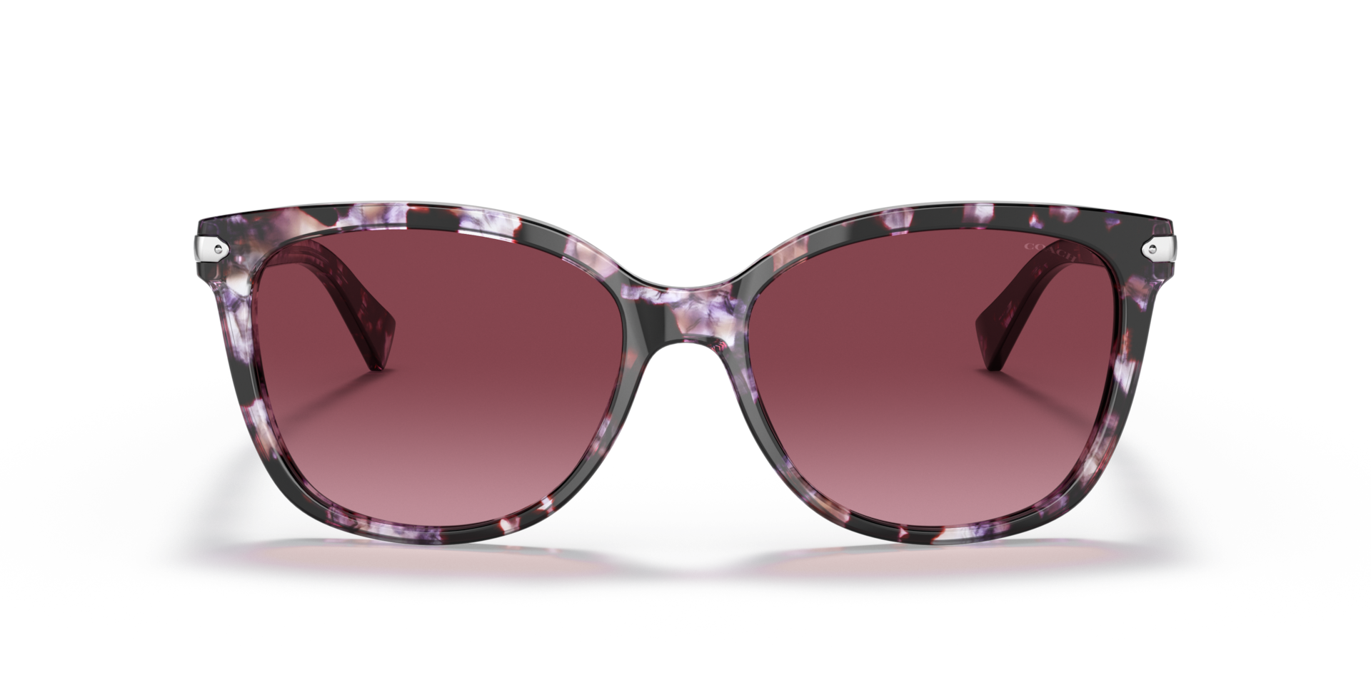 COACH Woman Sunglasses L109  -  Frame color: Purple Tortoise, Lens color: Burgundy Gradient