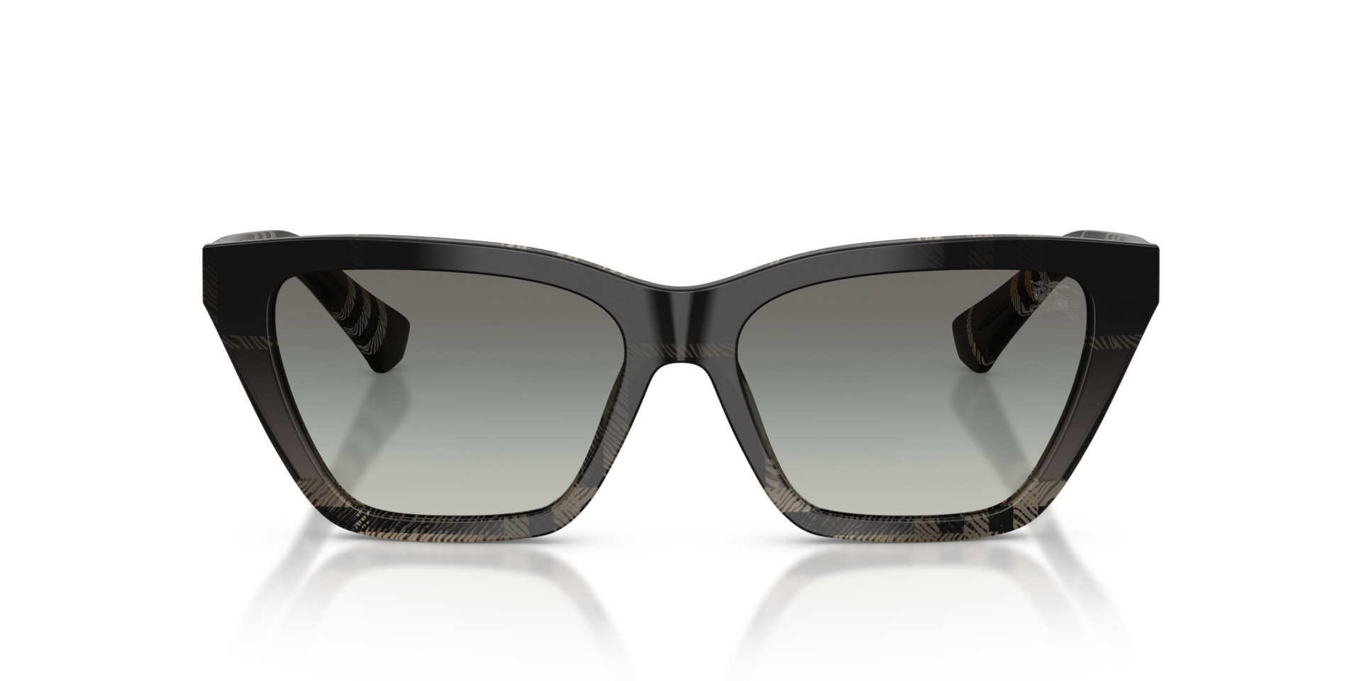 BURBERRY Woman Sunglasses BE4468 - Frame color: Grey Check, Lens color: Grey Gradient