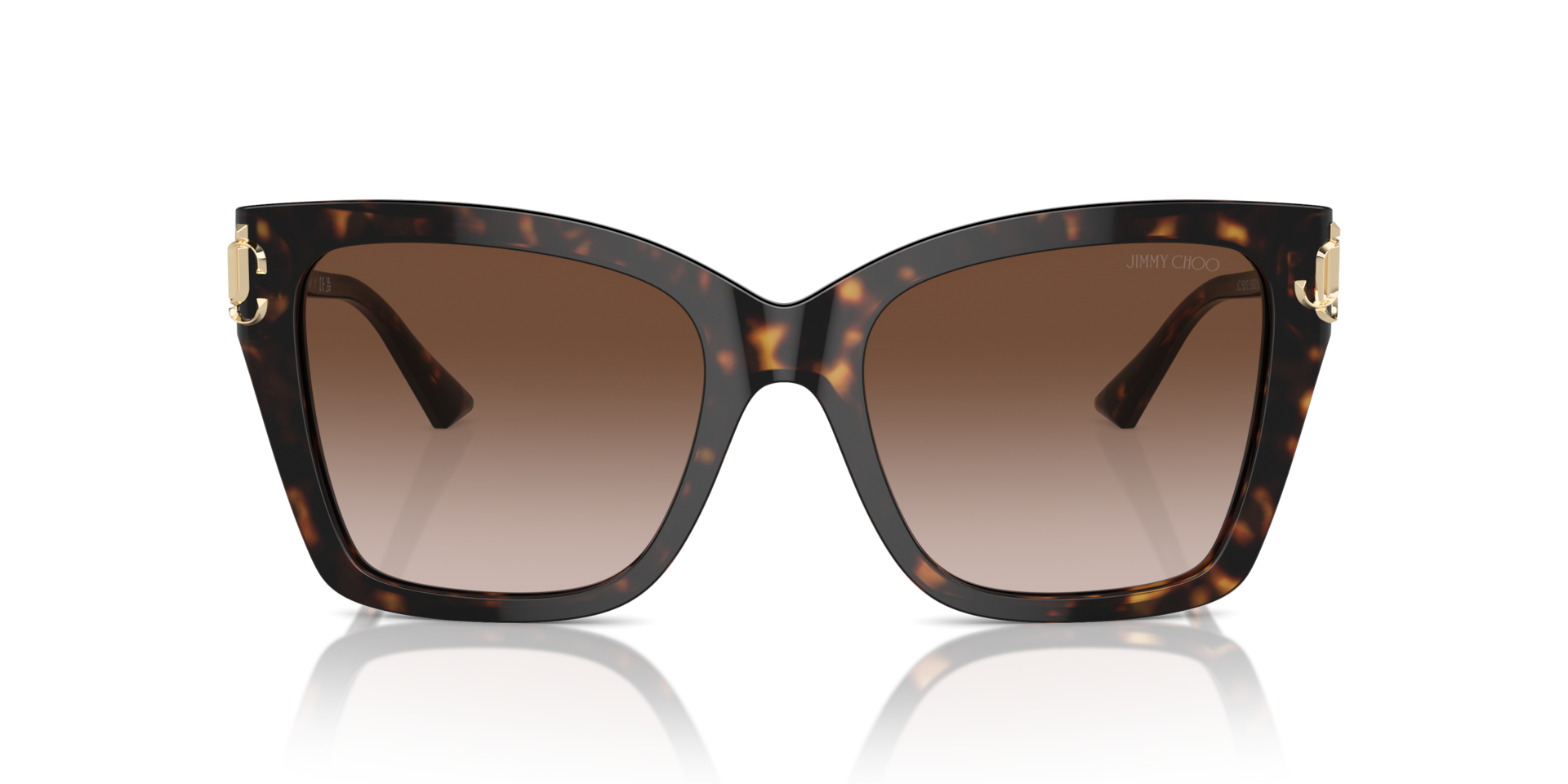 JIMMY CHOO Woman Sunglasses JC5012  -  Frame color: Havana, Lens color: Gradient Brown