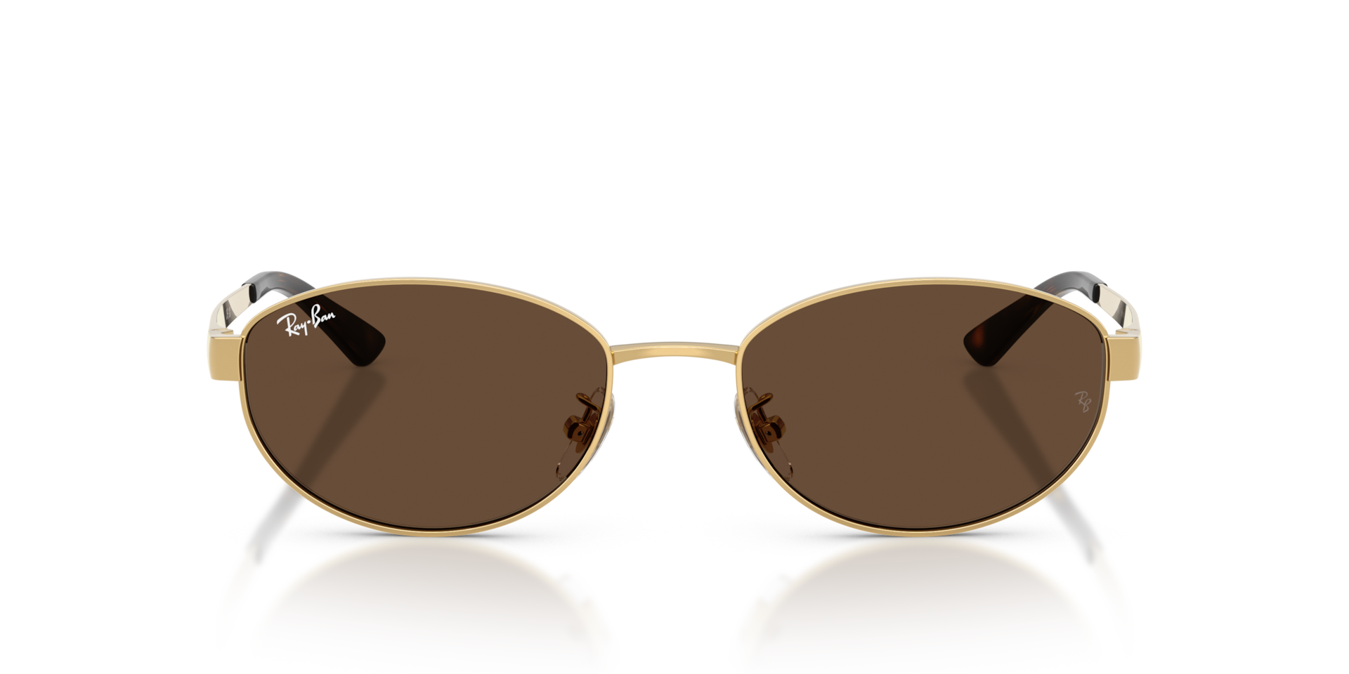 RAY-BAN Unisex Sunglasses RB3774D  -  Frame color: Arista Gold, Lens color: Dark Brown