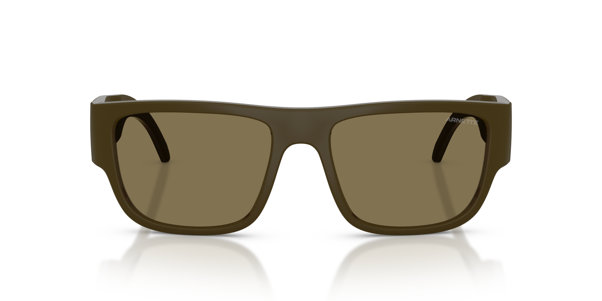 ARNETTE Man Sunglasses AN4377  -  Frame color: Green Matte Inside/Outside, Lens color: Coffee