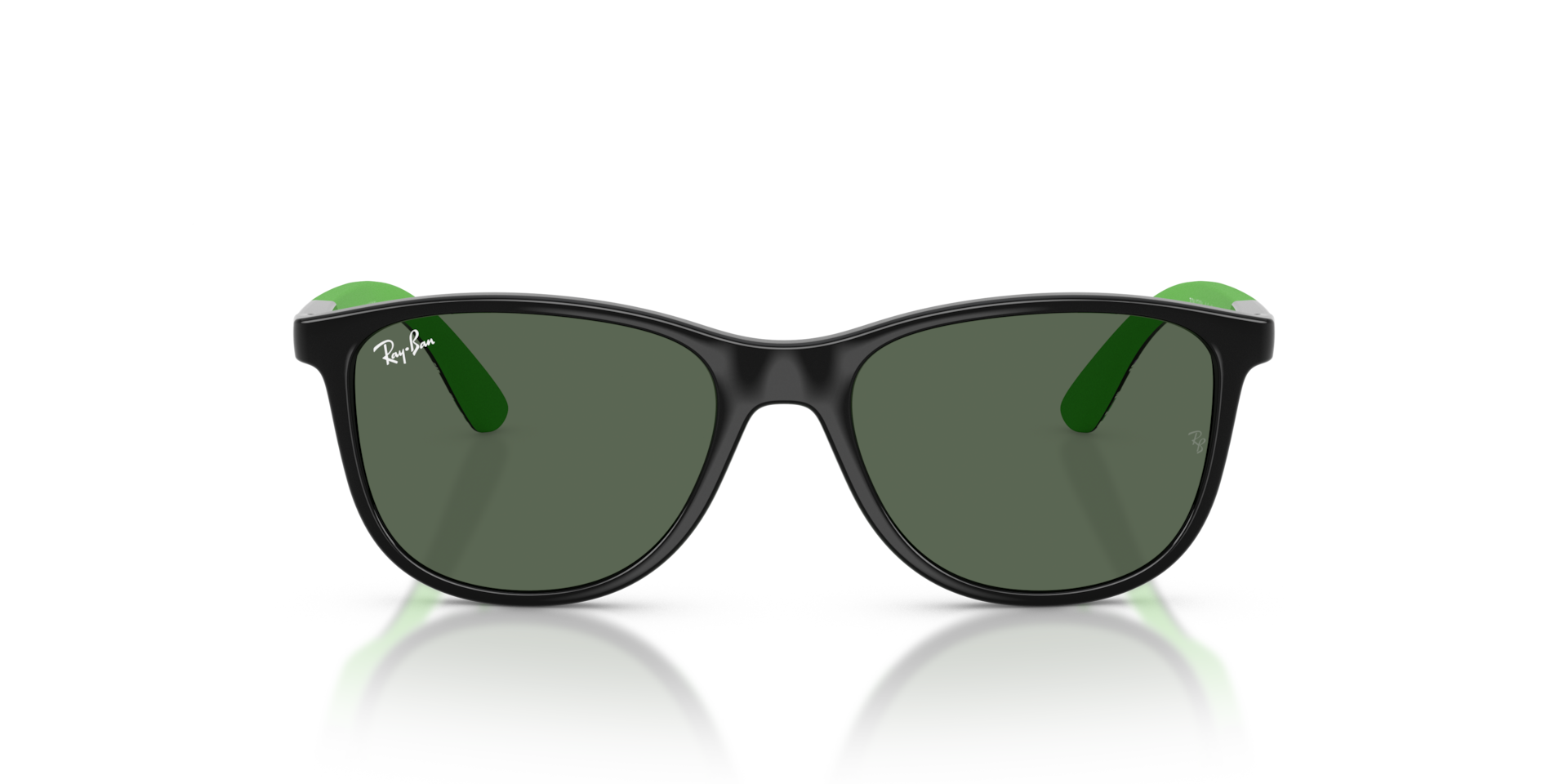 RAY-BAN Unisex Sunglasses Ray-Ban Disney - Toy Story Sun Kids - Frame color: Black & Rubber Green, Lens color: Dark Green