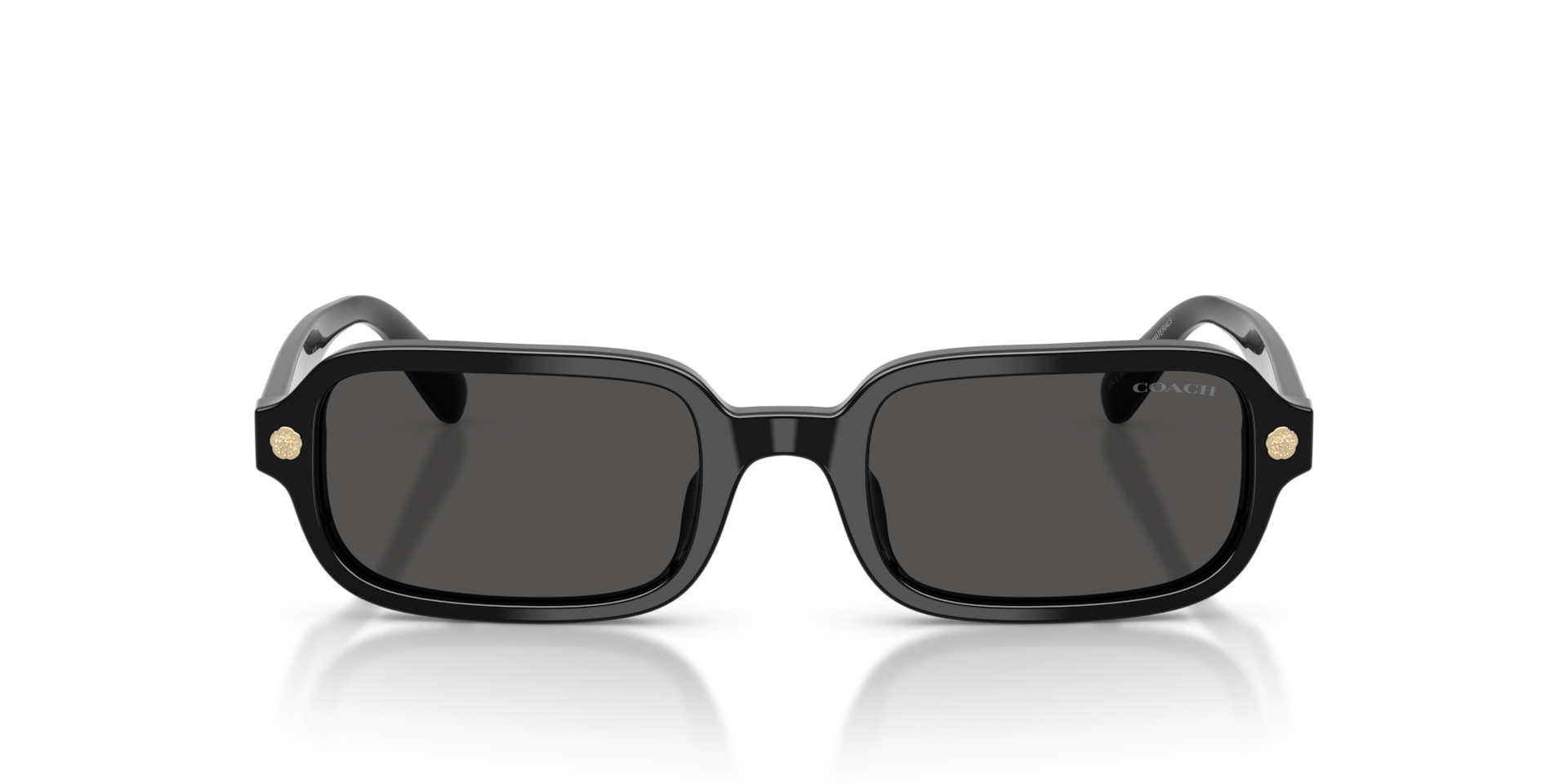 COACH Woman Sunglasses CFU11 - Frame color: Black, Lens color: Grey Solid