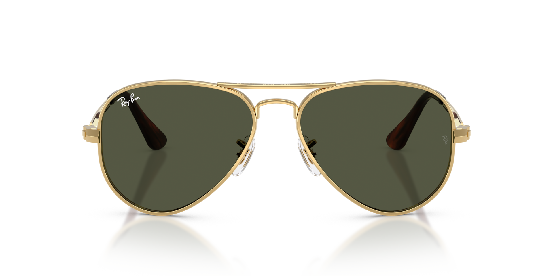 RAY-BAN Unisex Sunglasses Aviator Max  -  Frame color: Arista Gold, Lens color: Green