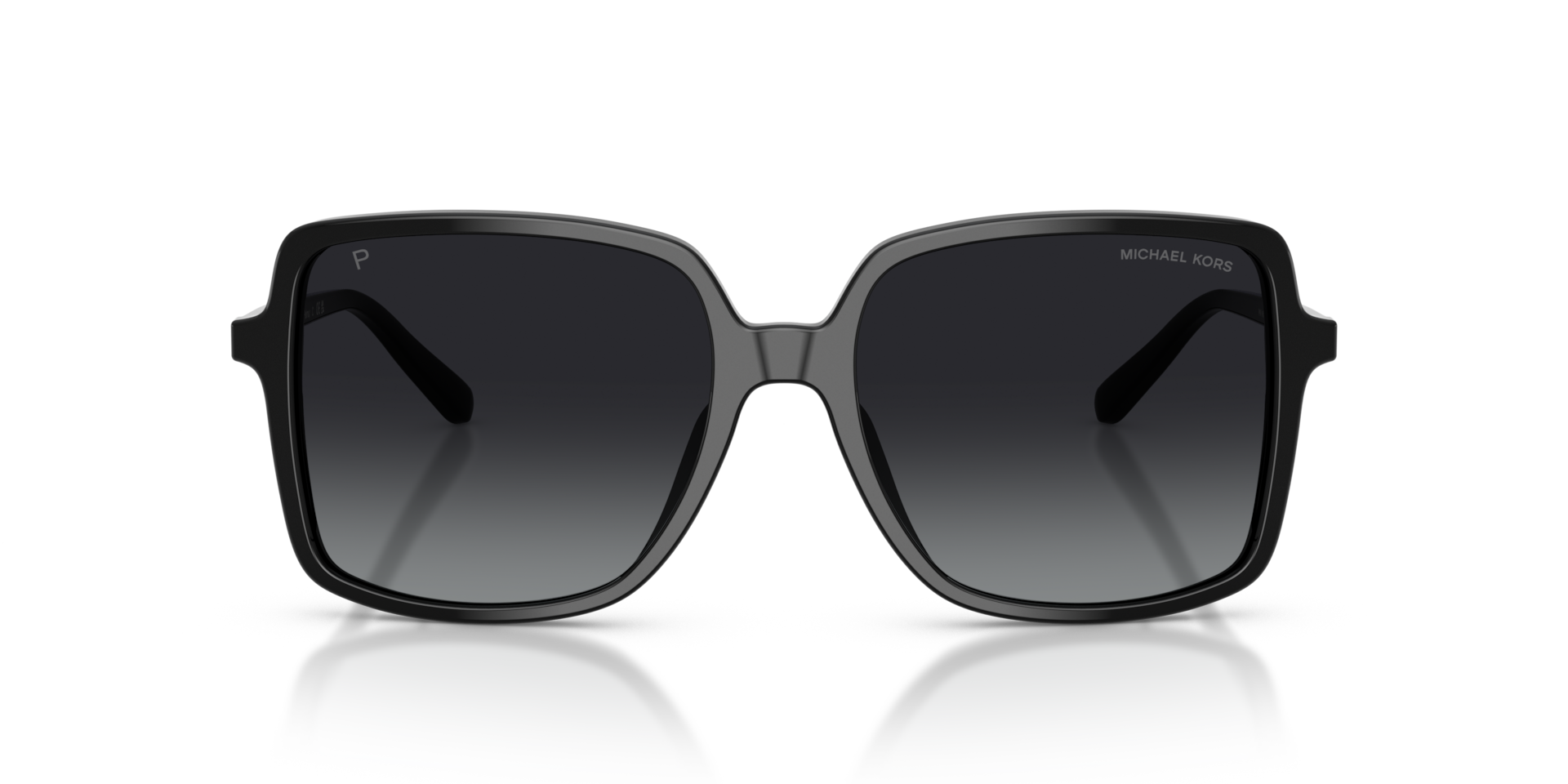 MICHAEL KORS Woman Sunglasses Isle Of Palms - Frame color: Black, Lens color: Grey Gradient Polarized