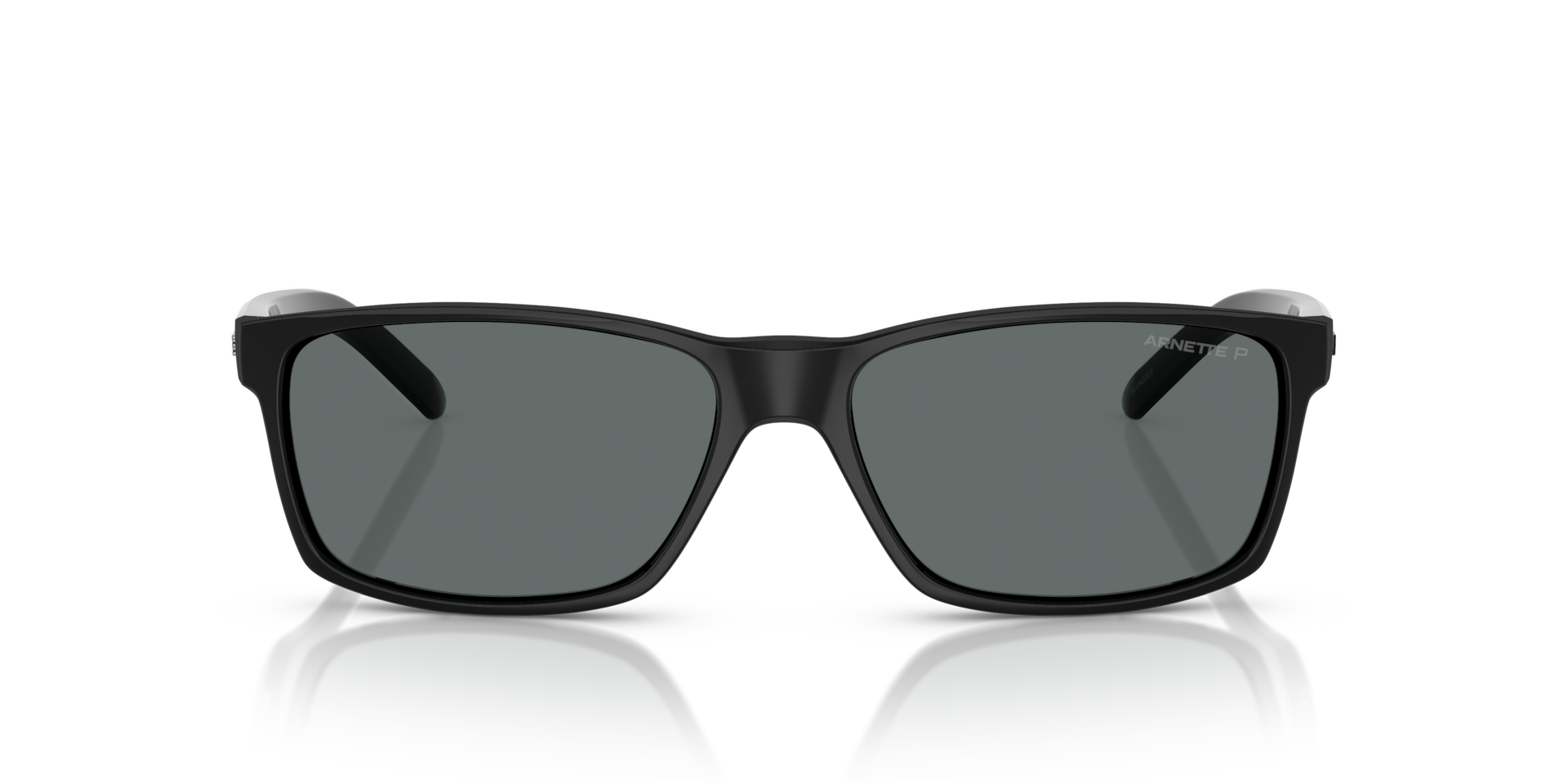 ARNETTE Unisex Sunglasses Slickster  -  Frame color: Shiny Black, Lens color: Polarized Dark Grey