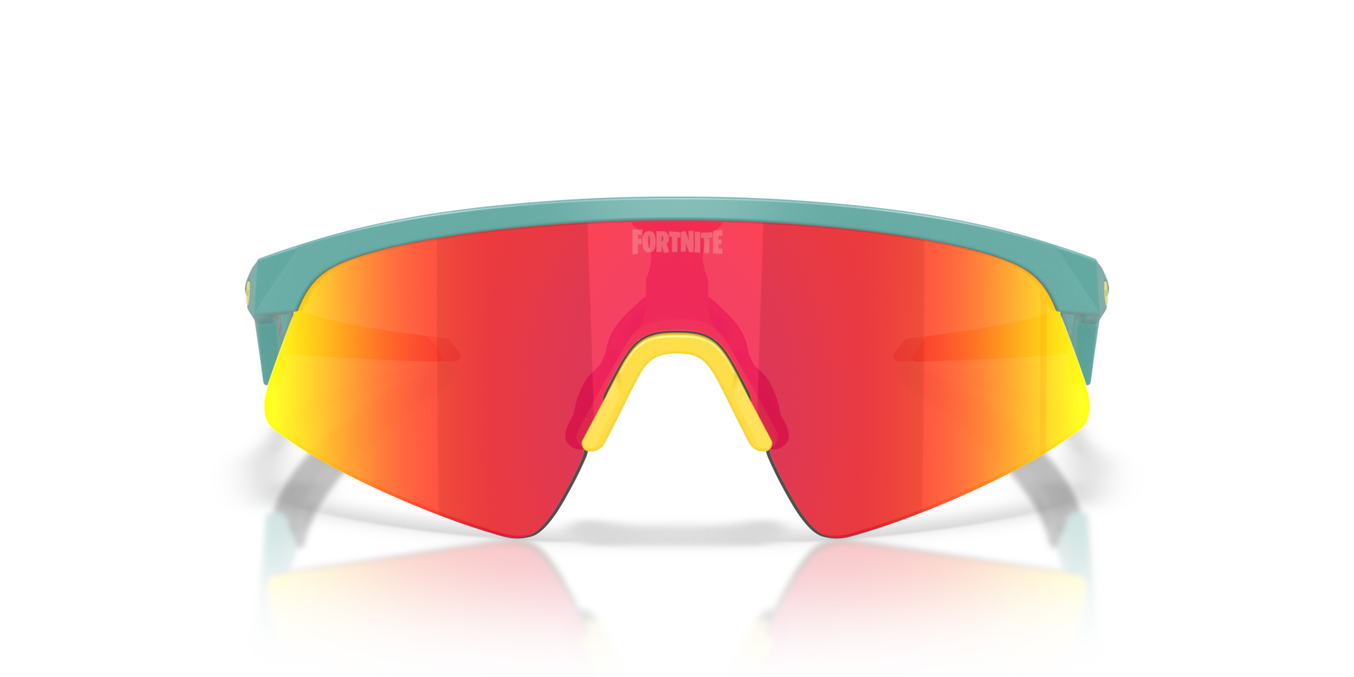 OAKLEY Unisex Sunglasses Oakley X Fortnite™ Fishstick Resistor Sweep (Youth Fit)  -  Frame color: Matt Pacific, Lens color: Prizm Ruby