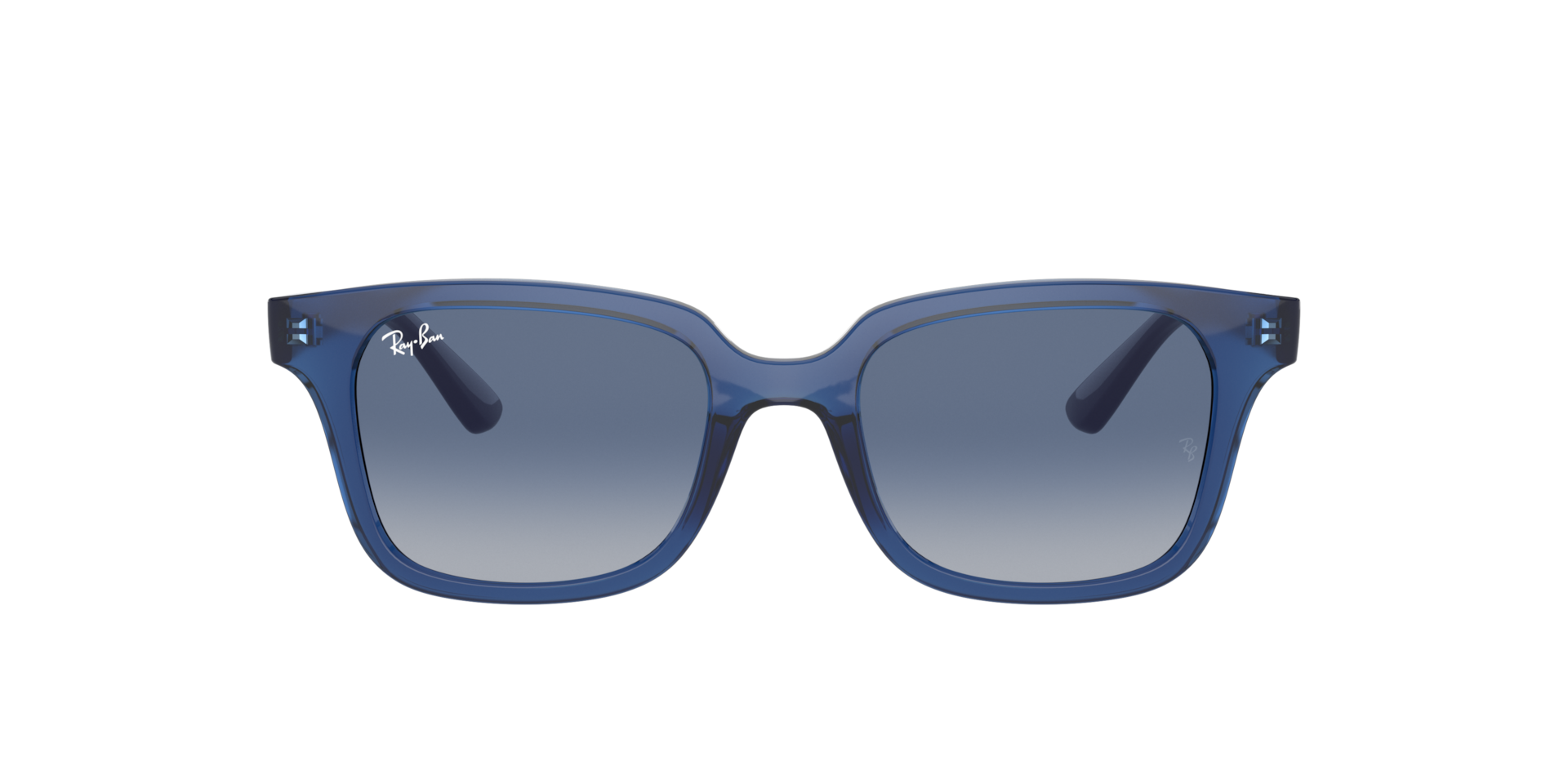 RAY-BAN Unisex Sunglasses RB9071S Kids  -  Frame color: Transparent Blue, Lens color: Solid Color