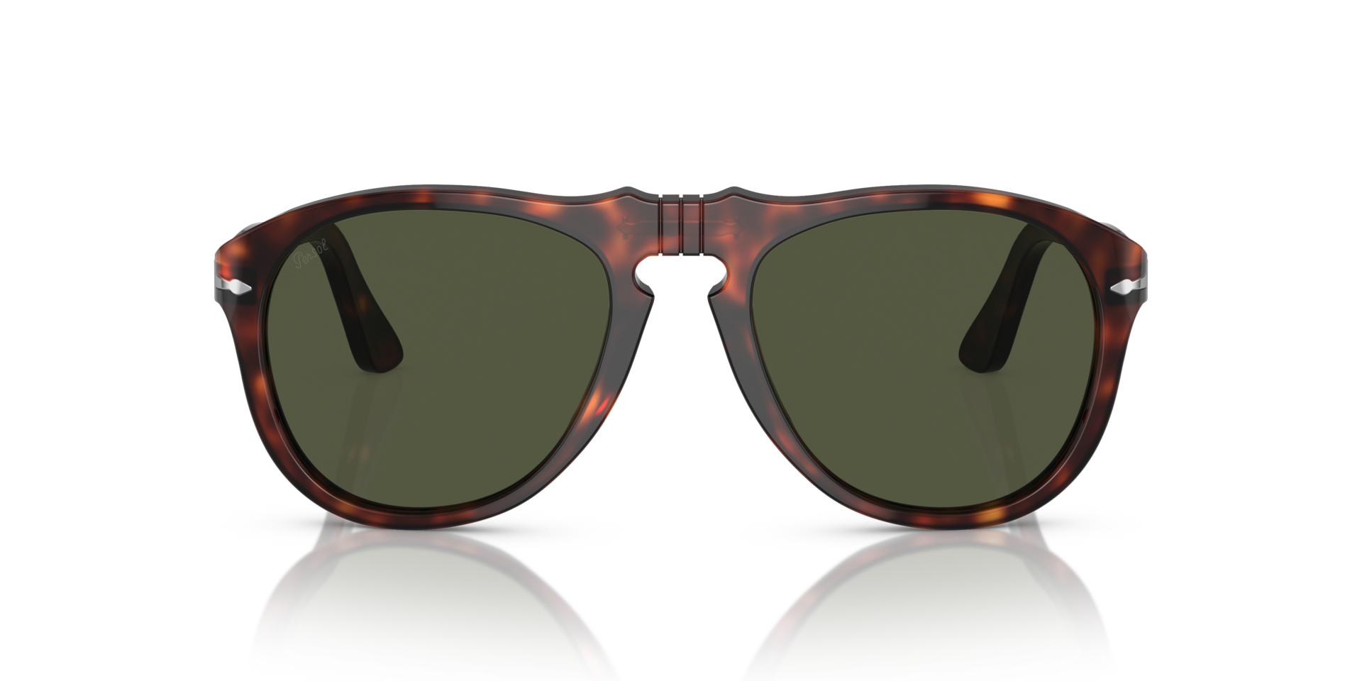 PERSOL Man Sunglasses 649 - Original - Frame color: Havana, Lens color: Green