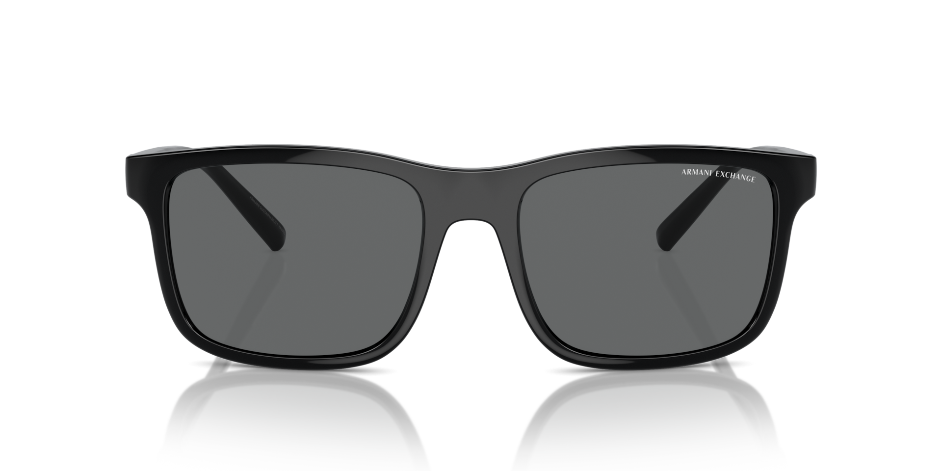 ARMANI EXCHANGE Man Sunglasses AX4145S  -  Frame color: Shiny Black, Lens color: Dark Grey