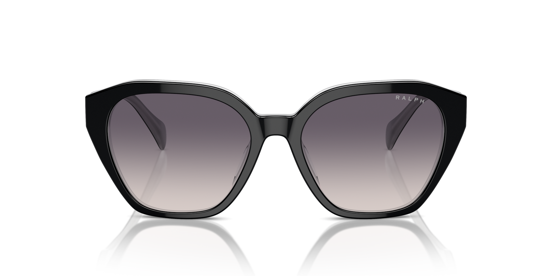 RALPH Woman Sunglasses RA5315U - Frame color: Shiny Black On Opal Grey, Lens color: Pink Gradient Dark Grey