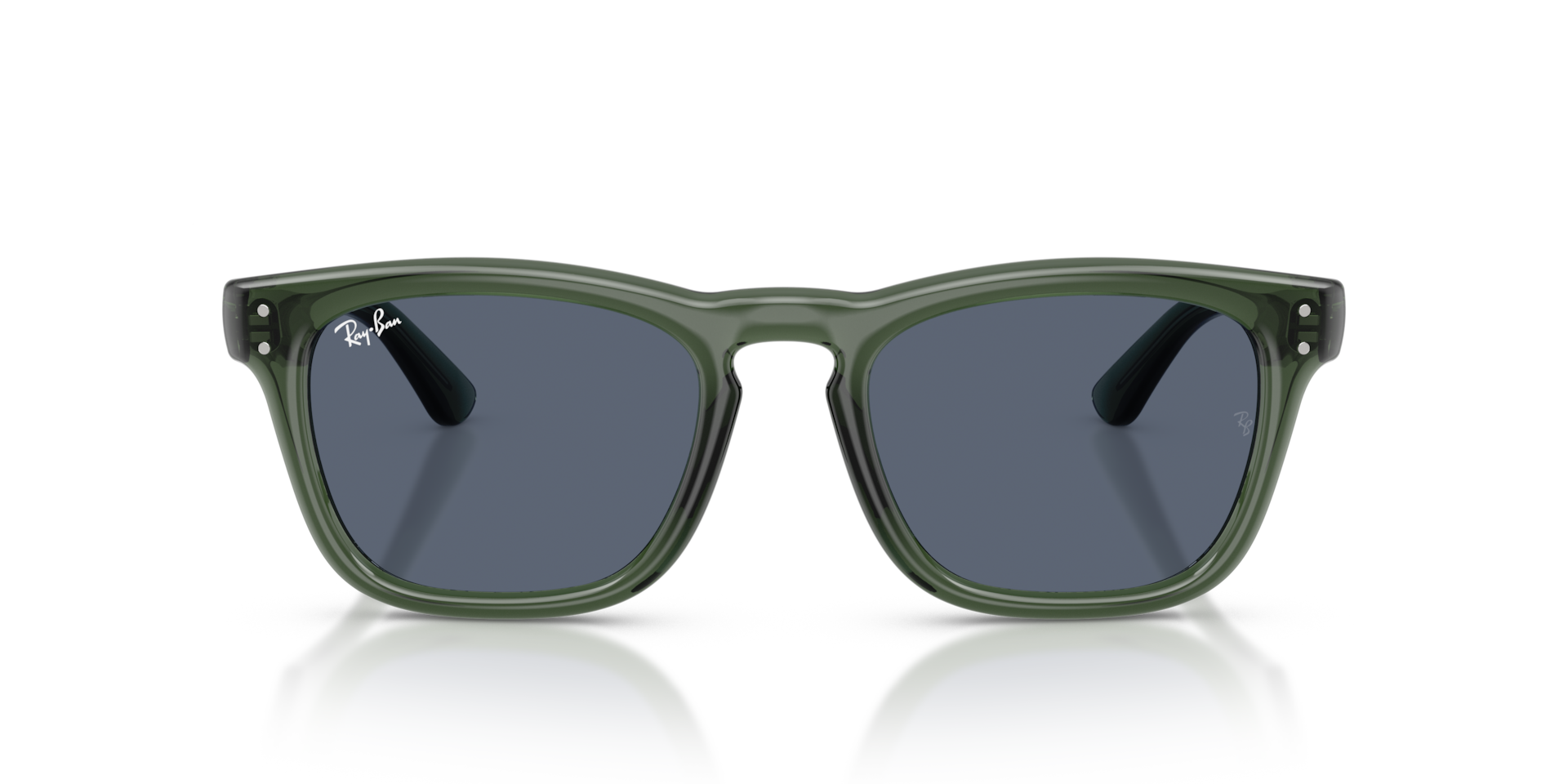 Ray-Ban Rb2238 Sunglasses Transparent Green Frame Grey Lenses 52-20