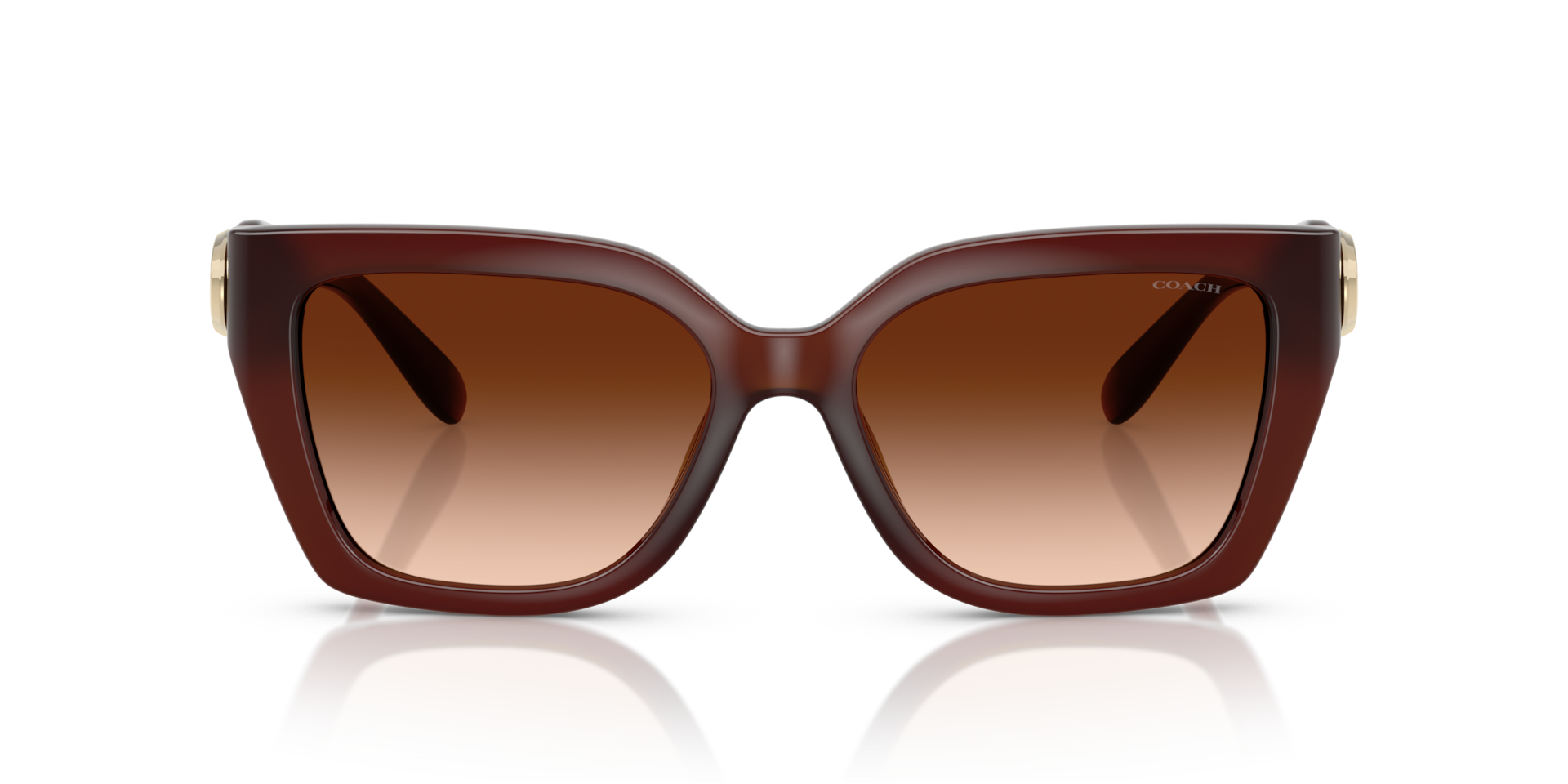 COACH Woman Sunglasses CW195 - Frame color: Milky Hazelnut, Lens color: Brown Gradient