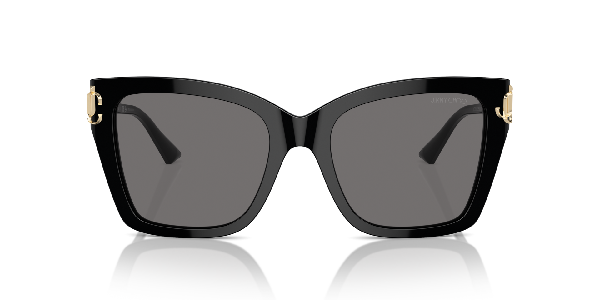 JIMMY CHOO Woman Sunglasses JC5012  -  Frame color: Black, Lens color: Polarized Dark Grey