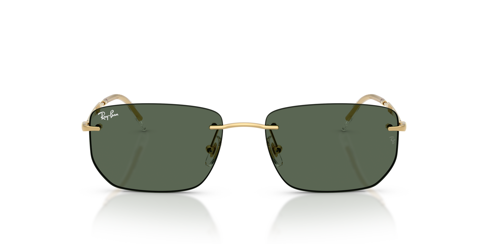 RAY-BAN Unisex Sunglasses RB3768 - Frame color: Arista Gold, Lens color: Dark Green