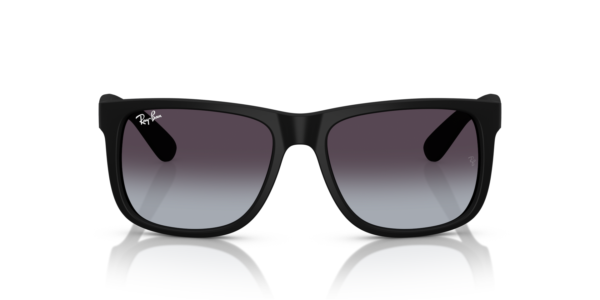 RAY-BAN Man Sunglasses Justin Classic  -  Frame color: Rubber Black, Lens color: Grey Gradient